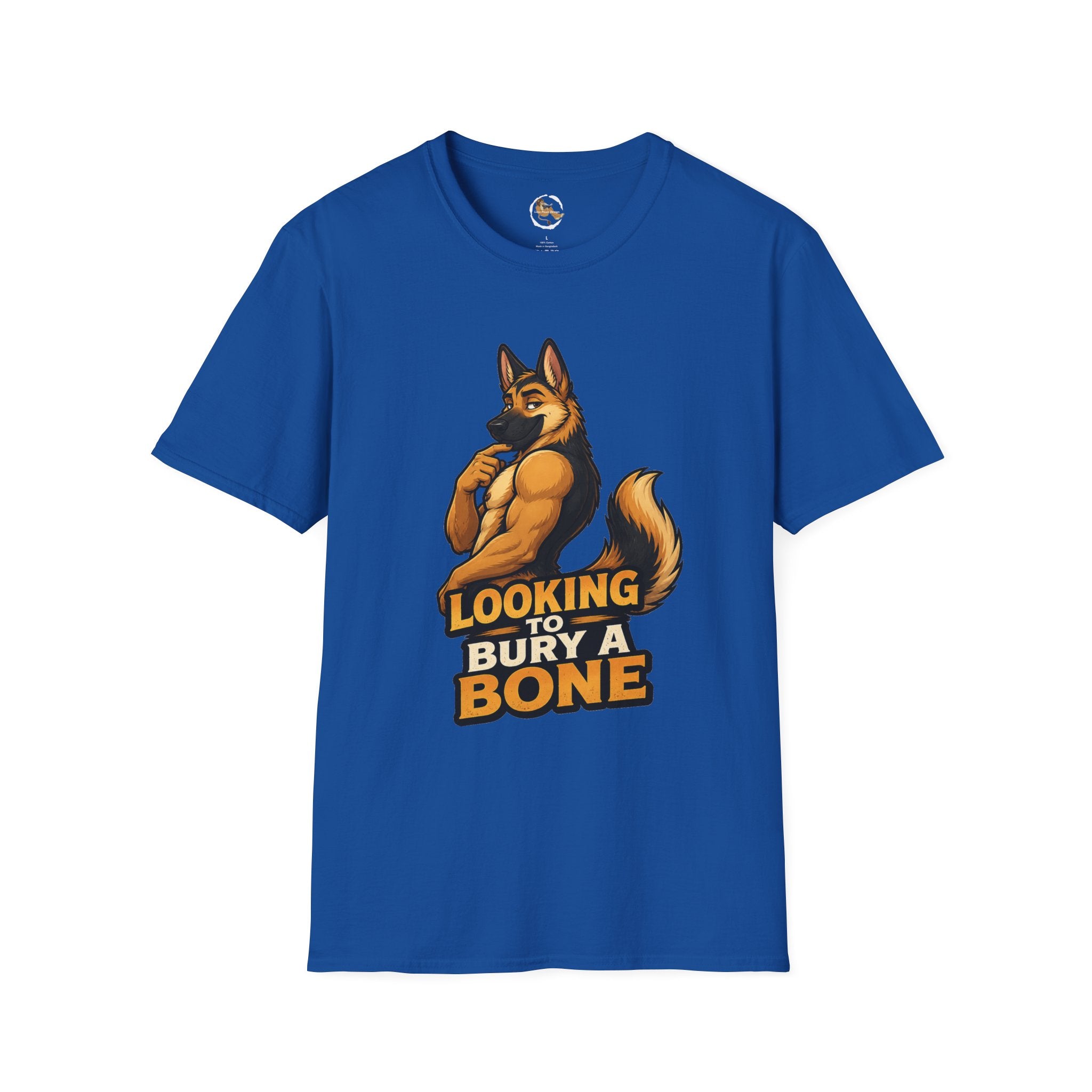 Strong German Shepherd Furry looking to bury a bone T-Shirt | Dog humor