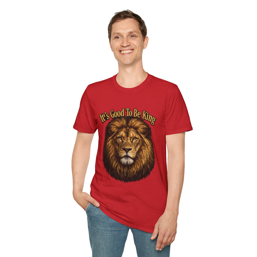 It's Good To Be King Lion Head T-Shirt | Vintage Animal Graphic Tee