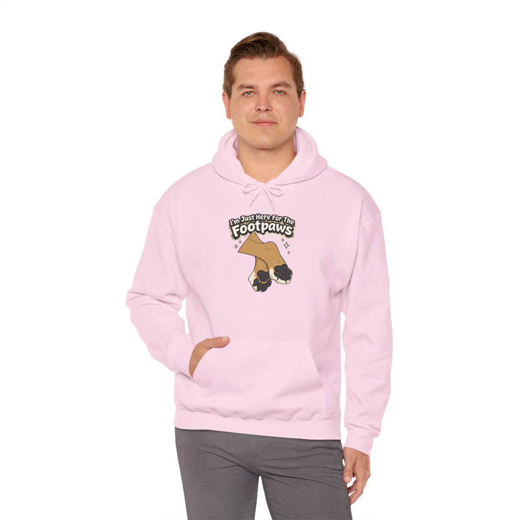 Footpaws Lion Paw Illustration Hoodie | Cute Feline Paws Graphic