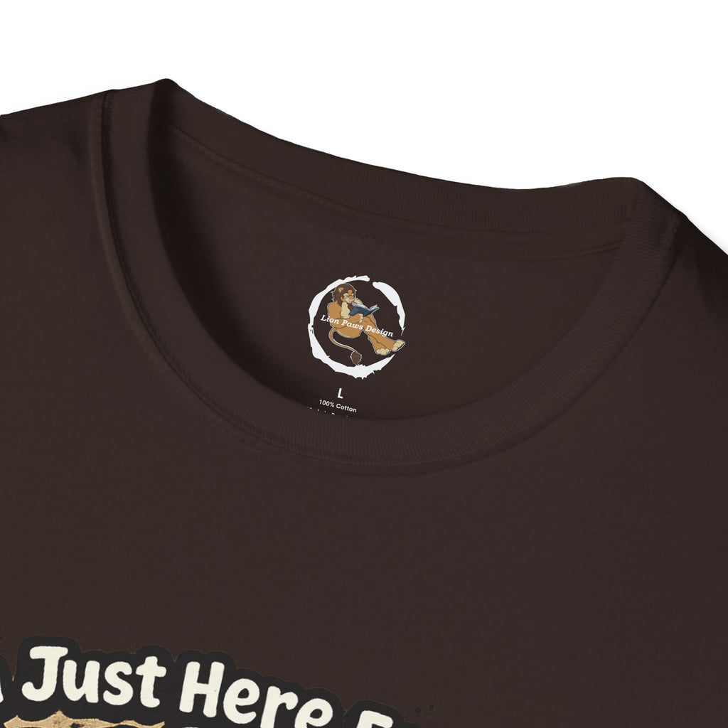 Im Just Here For The Footpaws T-Shirt | Lion Paw Illustration, Graphic Tee
