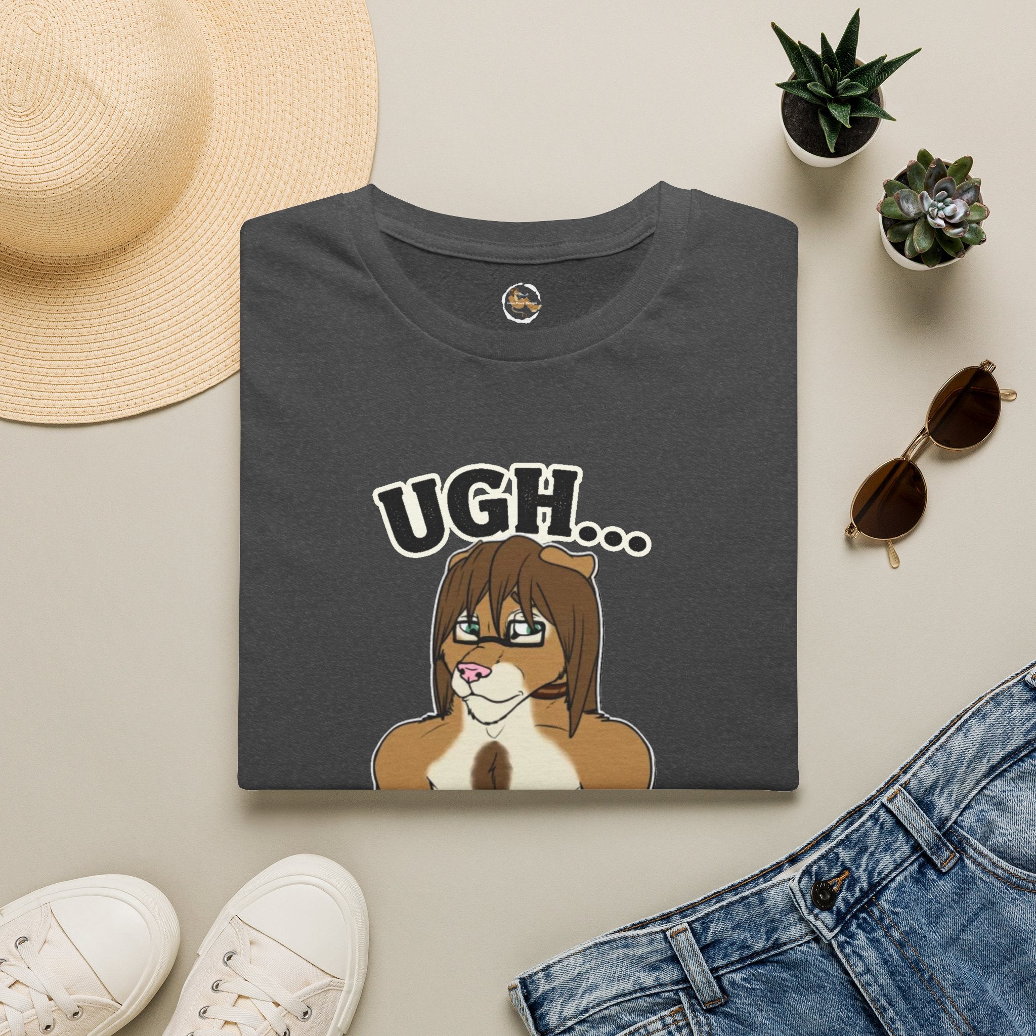 Ugh Mondays Grumpy Lion T-Shirt | Funny Work Casual Tee