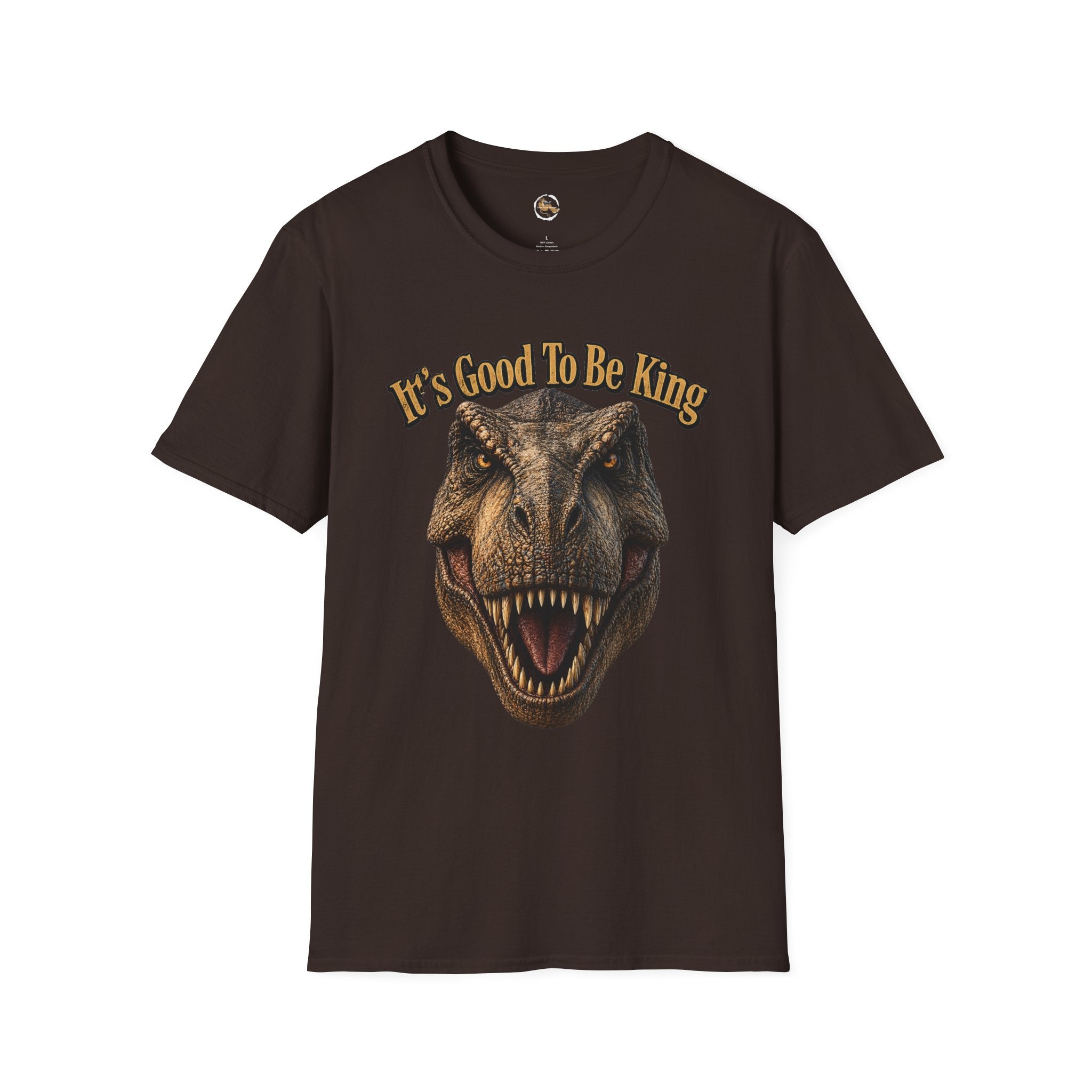 Tyrannosaurus Rex Head It's Good To Be King T-Shirt | Dinosaur Shirt