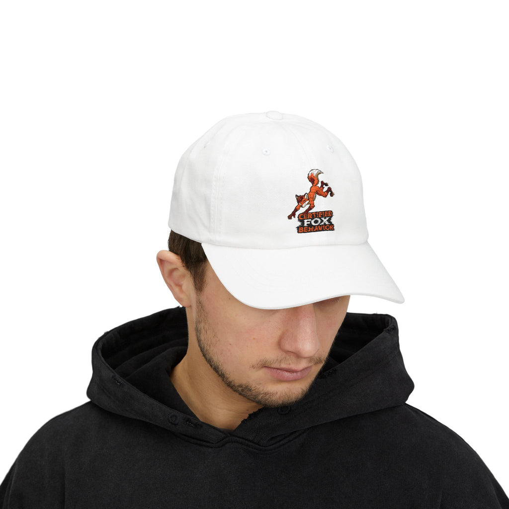 Crafted Fox Illustration Dad Cap | Retro Fox Behavior Logo