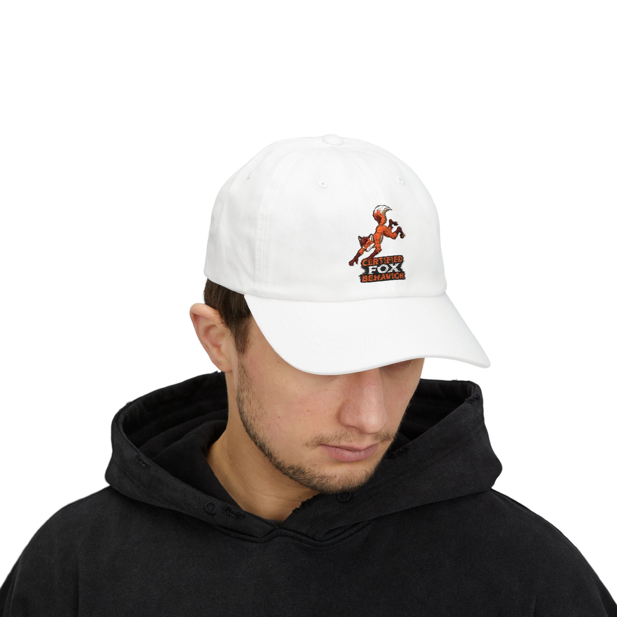 Crafted Fox Illustration Dad Cap | Retro Fox Behavior Logo
