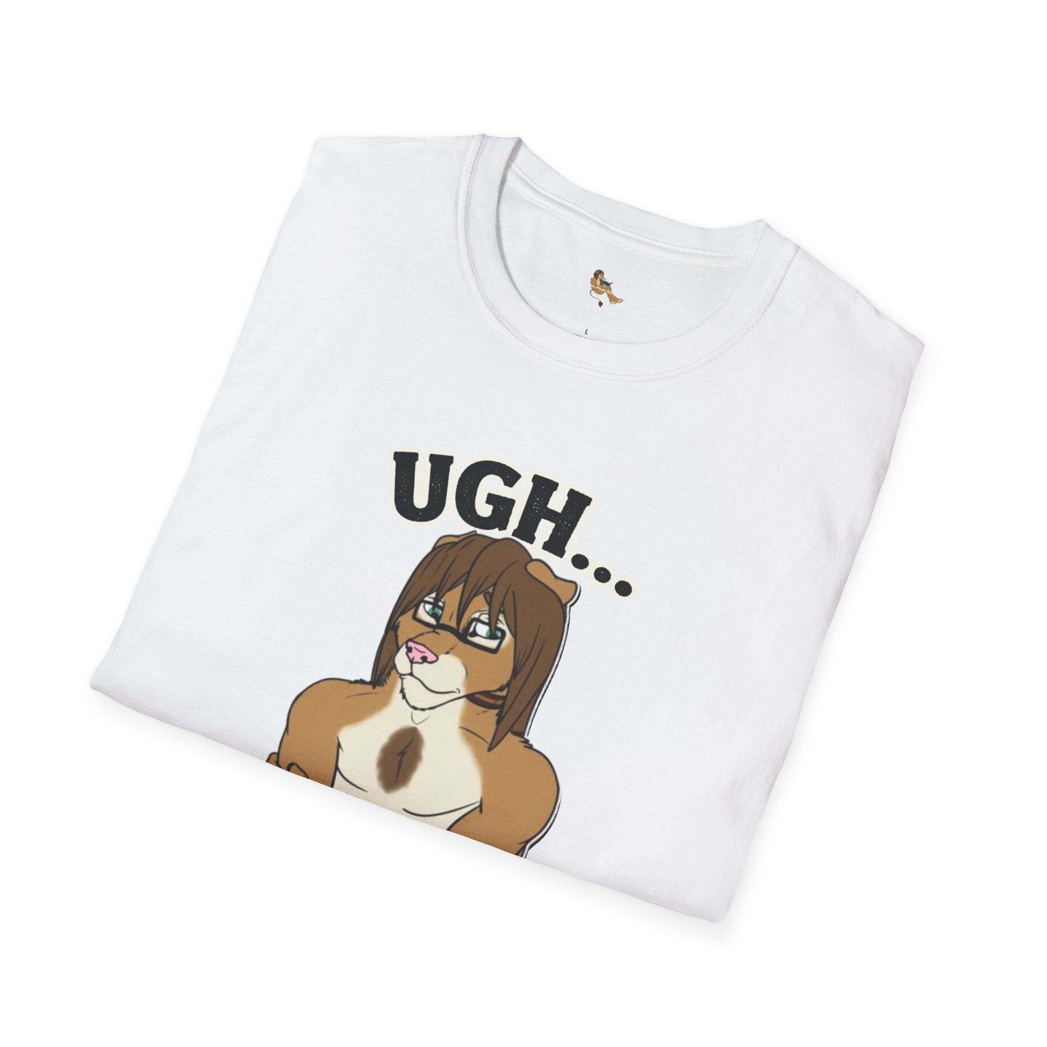 Ugh Mondays Grumpy Lion T-Shirt | Funny Work Casual Tee