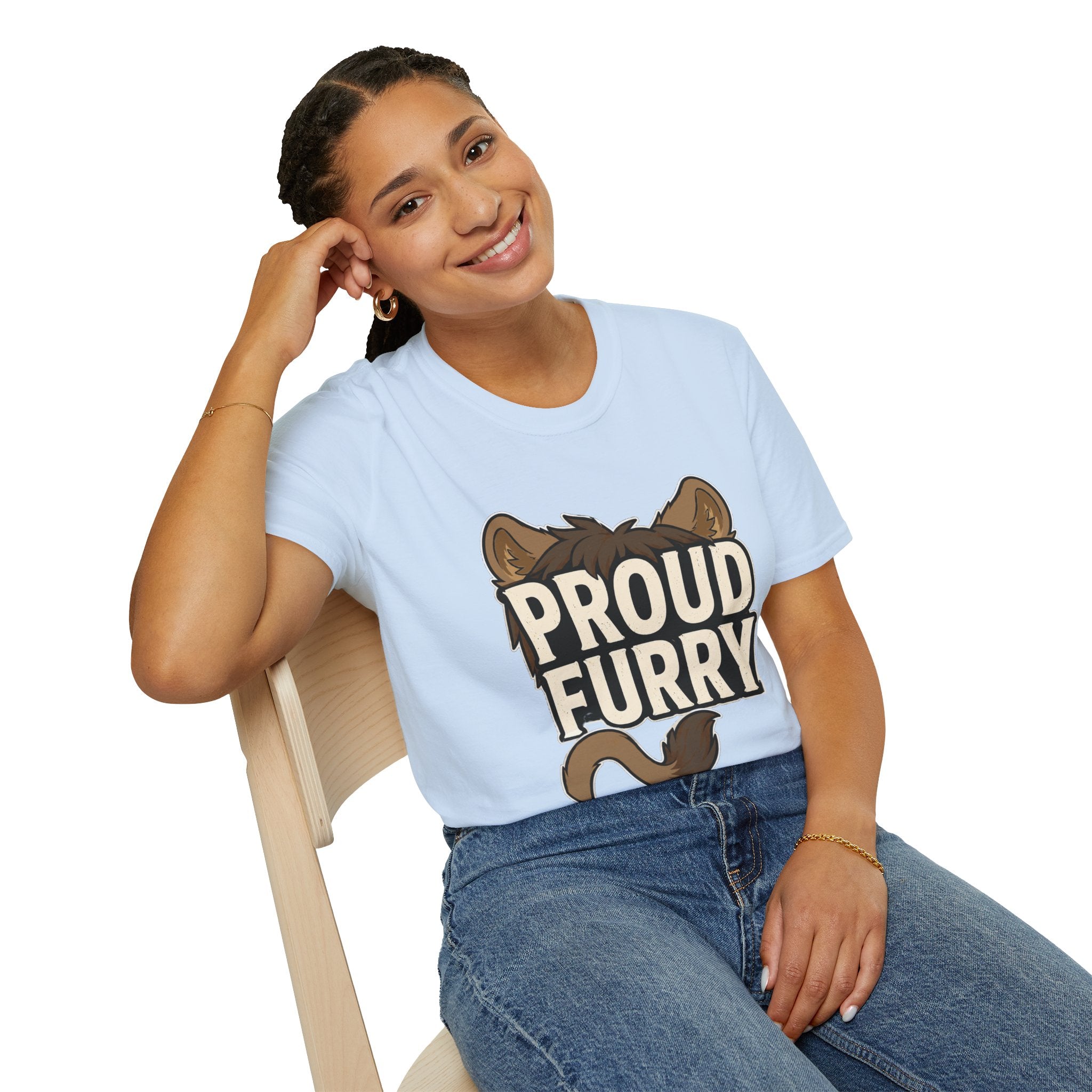 Proud Furry Graphic Tee — Cute Furry Pride T-Shirt