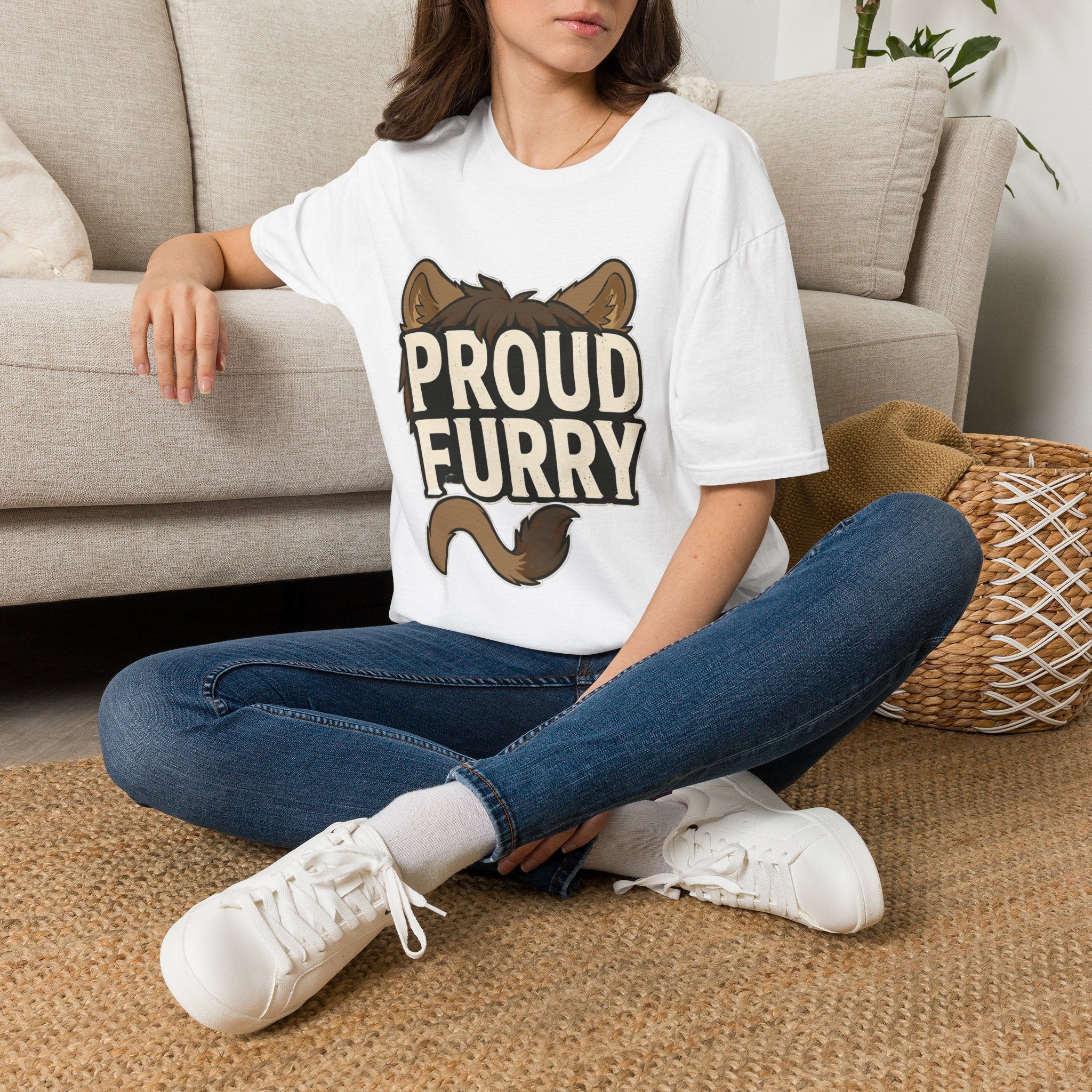 Proud Furry Graphic Tee — Cute Furry Pride T-Shirt