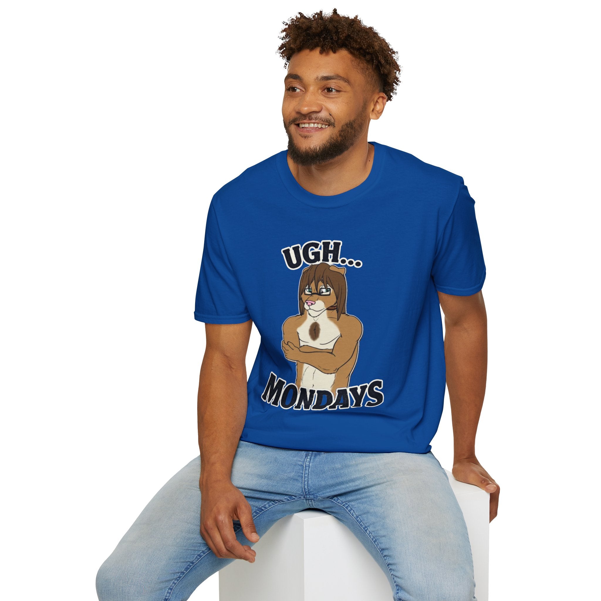 Ugh Mondays Grumpy Lion T-Shirt | Funny Work Casual Tee