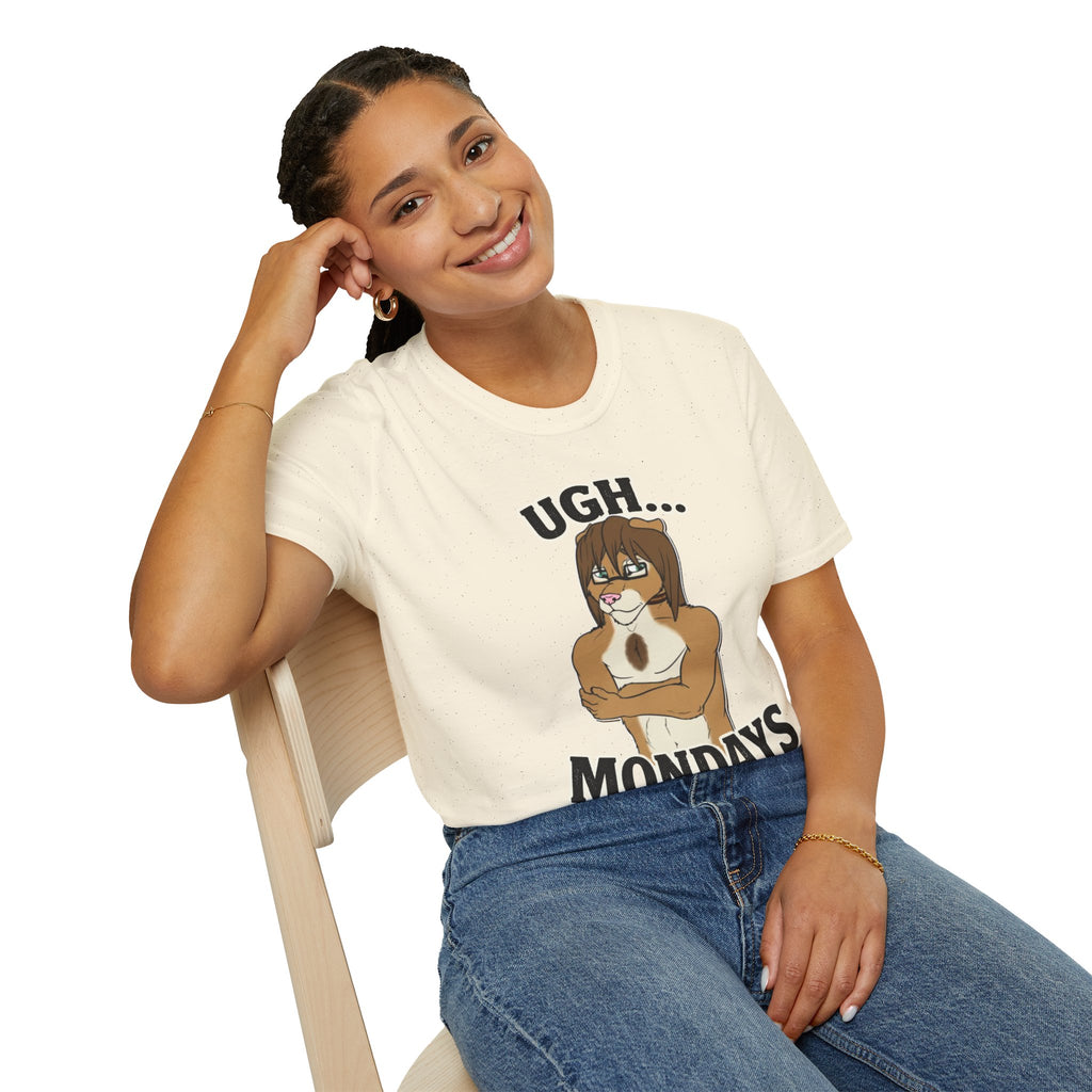 Ugh Mondays Grumpy Lion T-Shirt | Funny Work Casual Tee