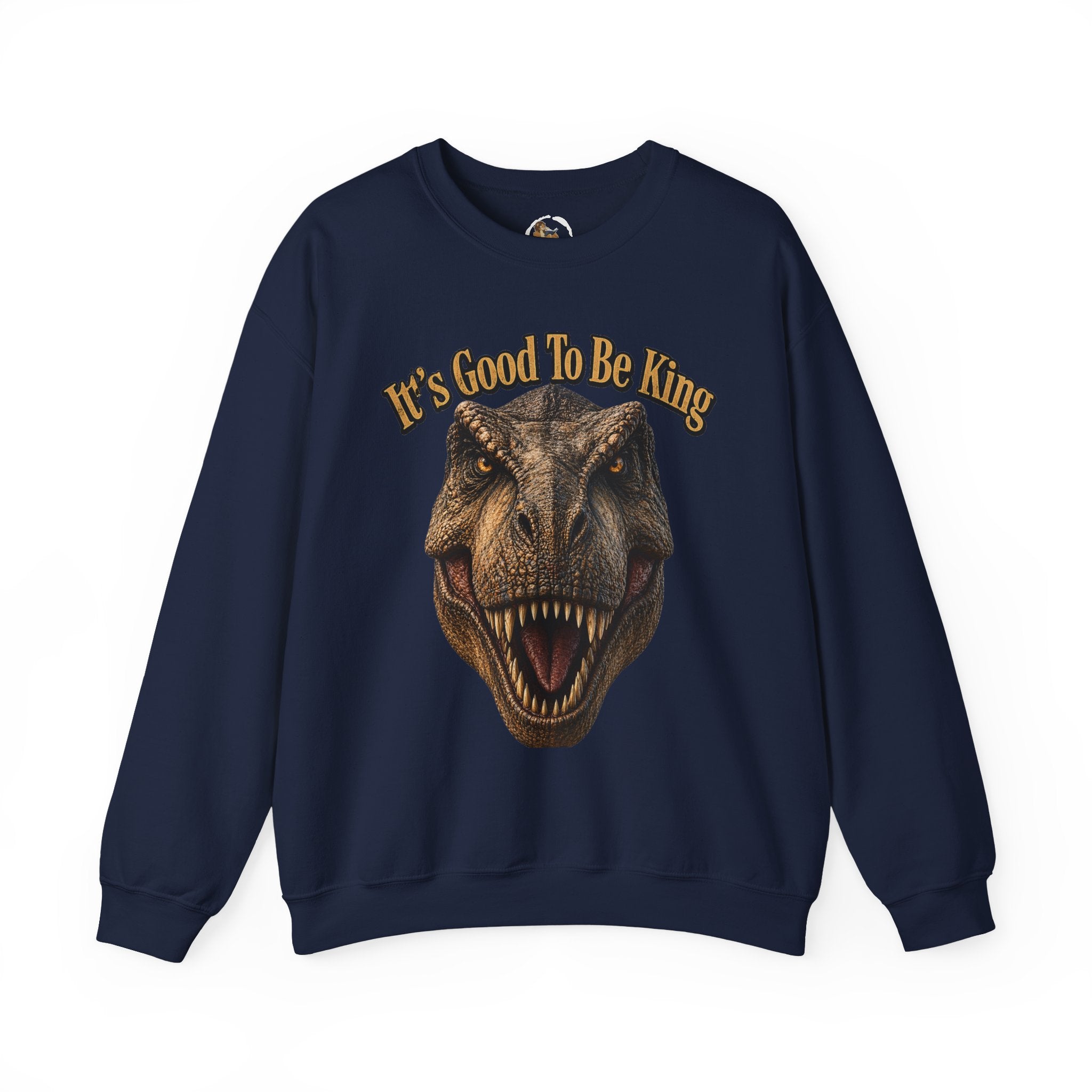 T-Rex It's Good to Be King Sweatshirt | Dinosaur Graphic Crewneck