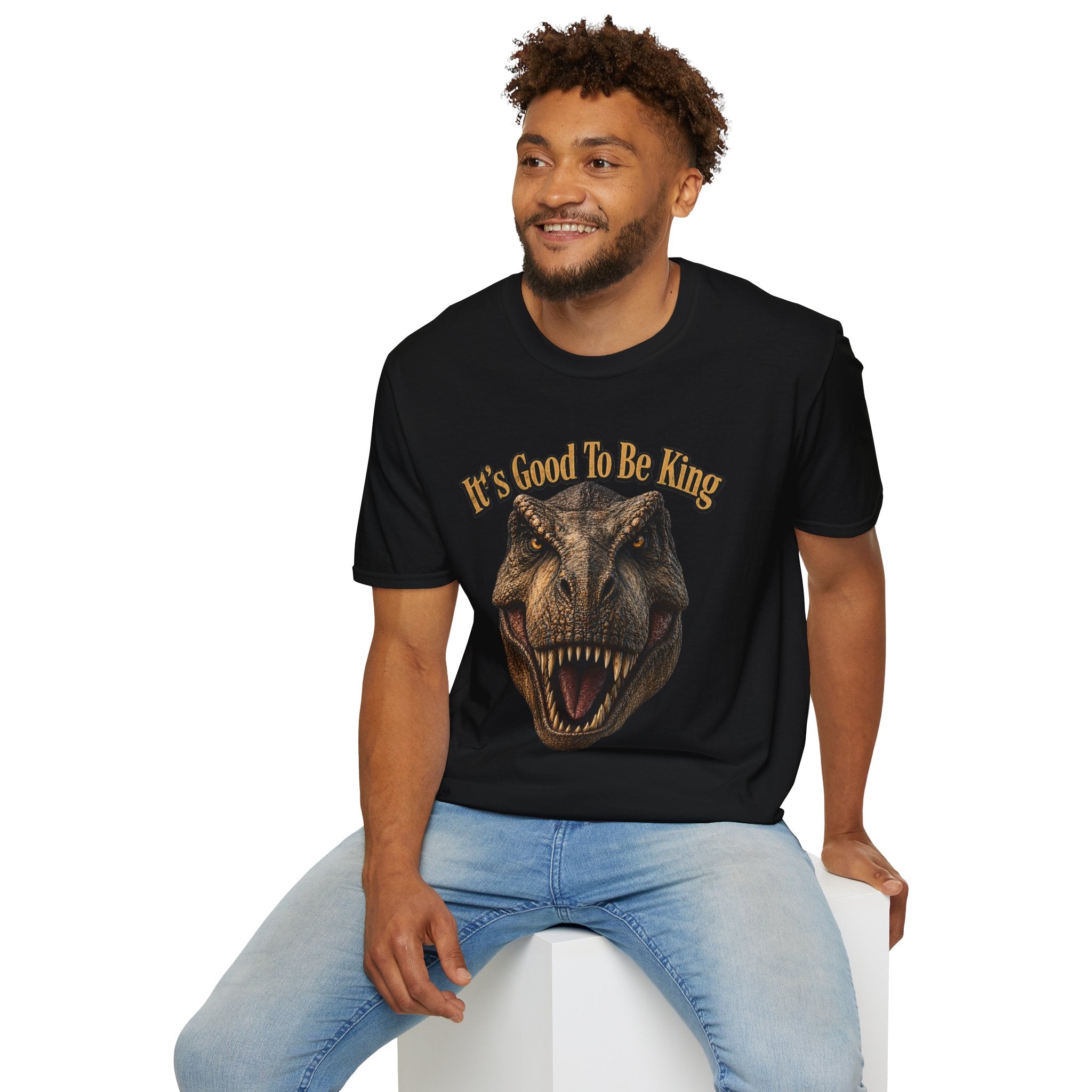 Tyrannosaurus Rex Head It's Good To Be King T-Shirt | Dinosaur Shirt