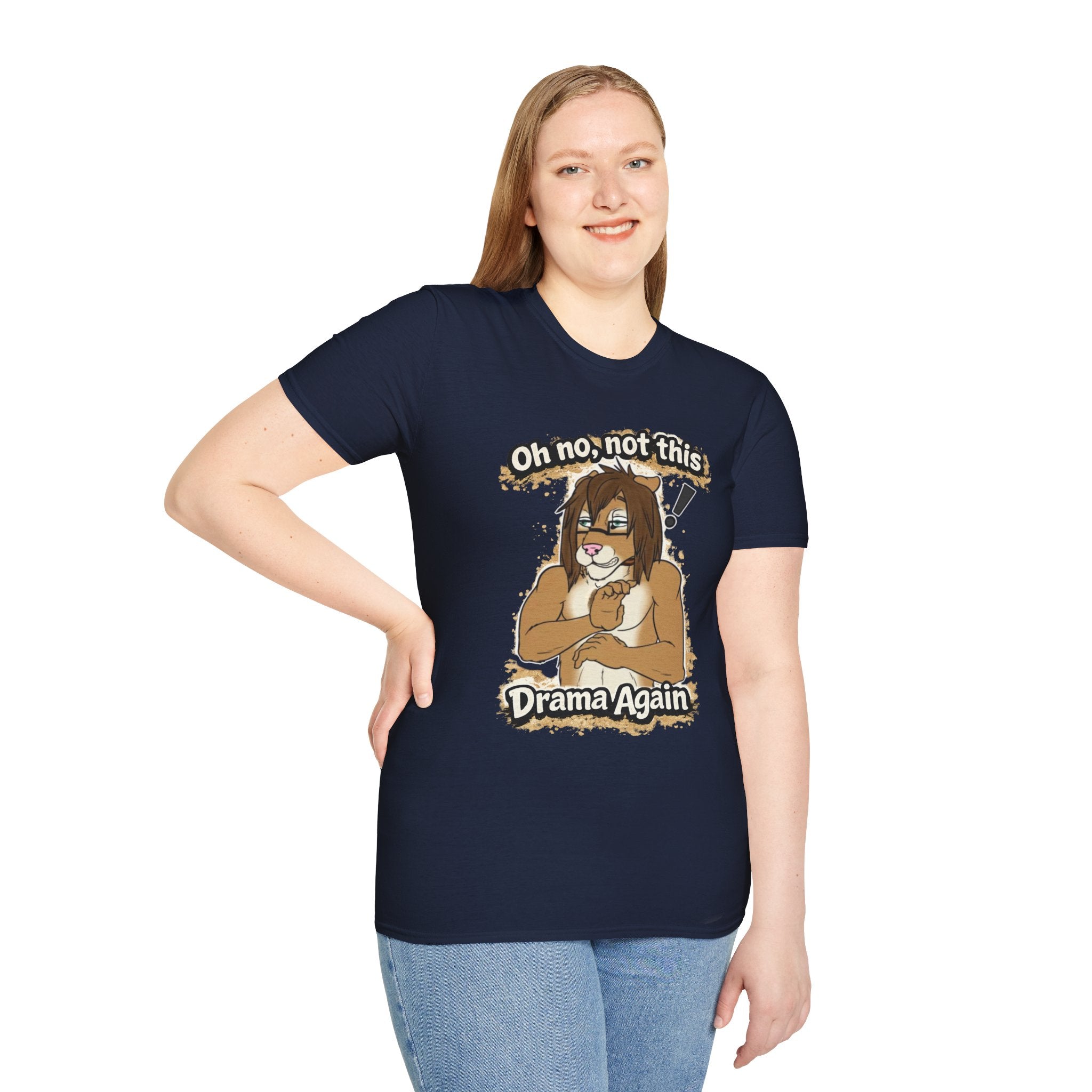 Oh No Not This Drama Again T-Shirt | Sarcastic Furry Character Tee