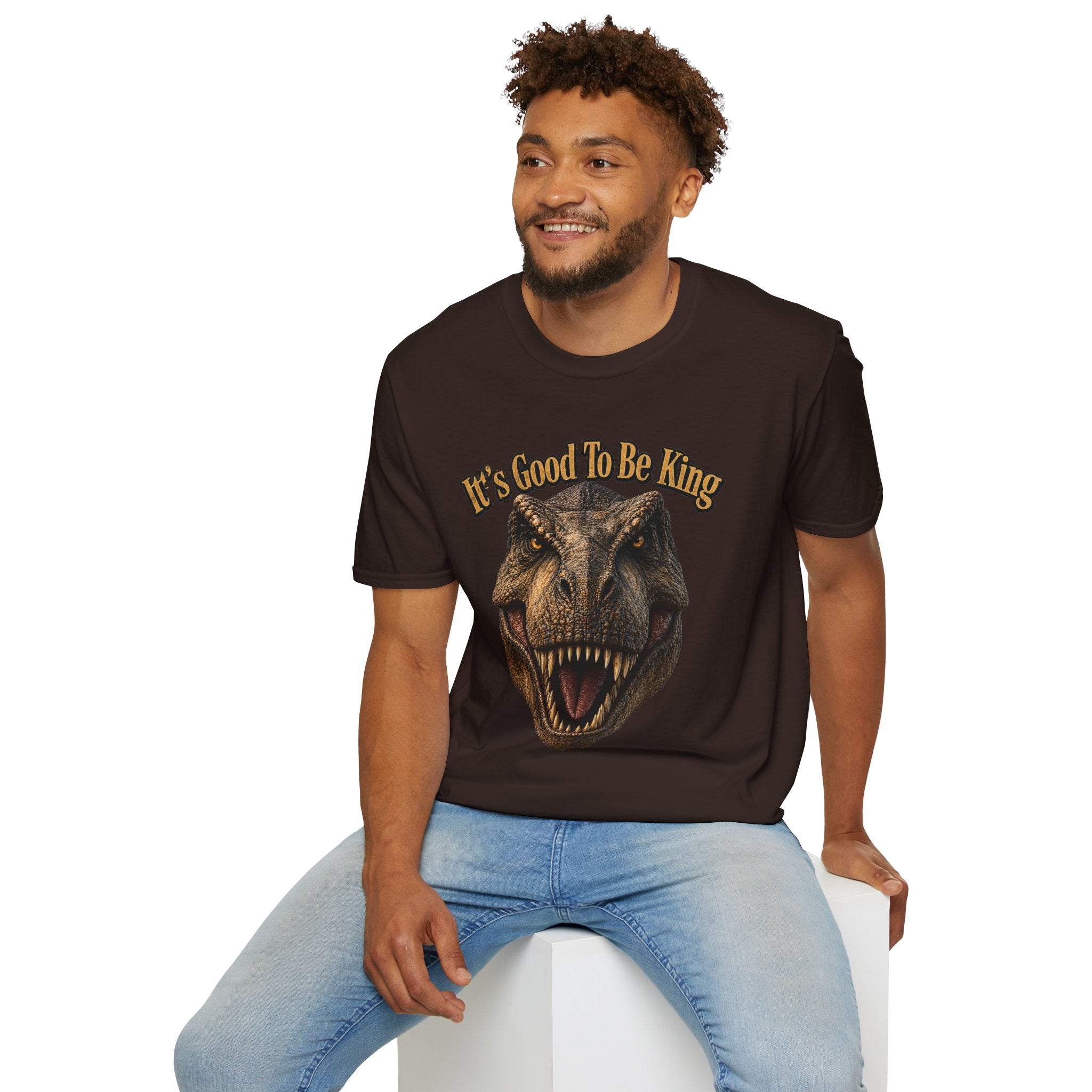 Tyrannosaurus Rex Head It's Good To Be King T-Shirt | Dinosaur Shirt