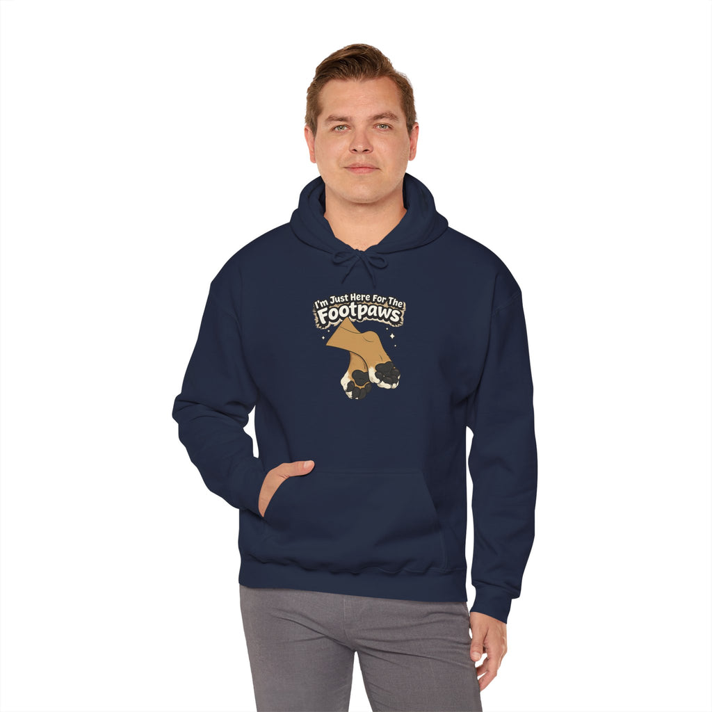 Footpaws Lion Paw Illustration Hoodie | Cute Feline Paws Graphic