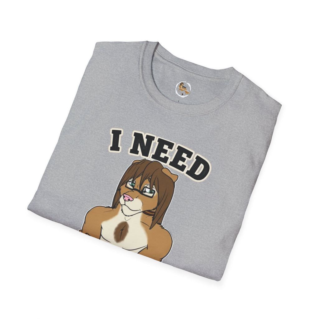 I Need Coffee First Lion Coffee Lover T-Shirt | Funny Furry Graphic