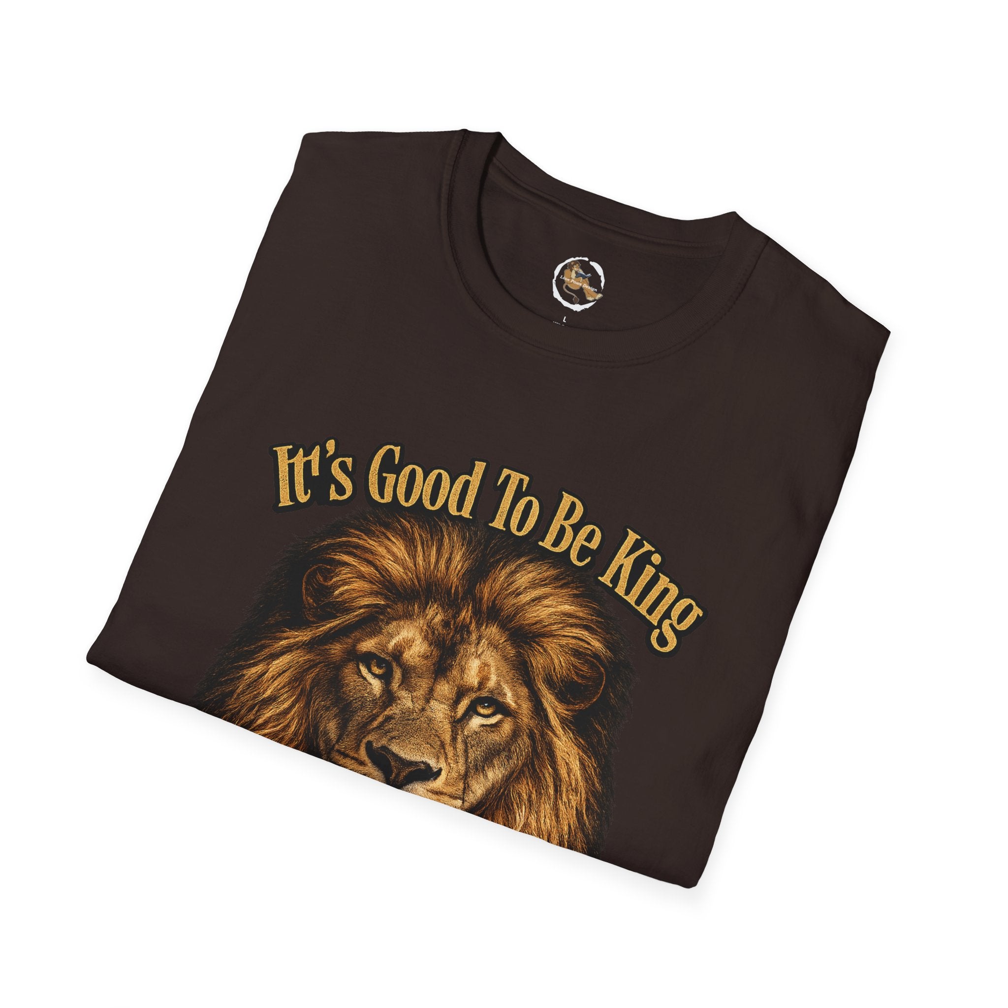 It's Good To Be King Lion Head T-Shirt | Vintage Animal Graphic Tee