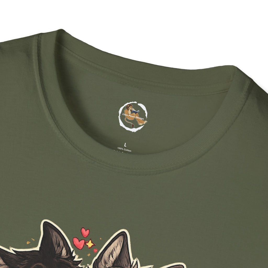 Gay Wolves Graphic T-Shirt - 'There Are Two Wolves' Cute LGBT Pride Tee