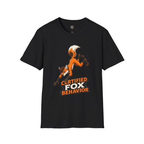 Certified Fox Behavior T-Shirt | Fox Graphic Tee, Animal Humor