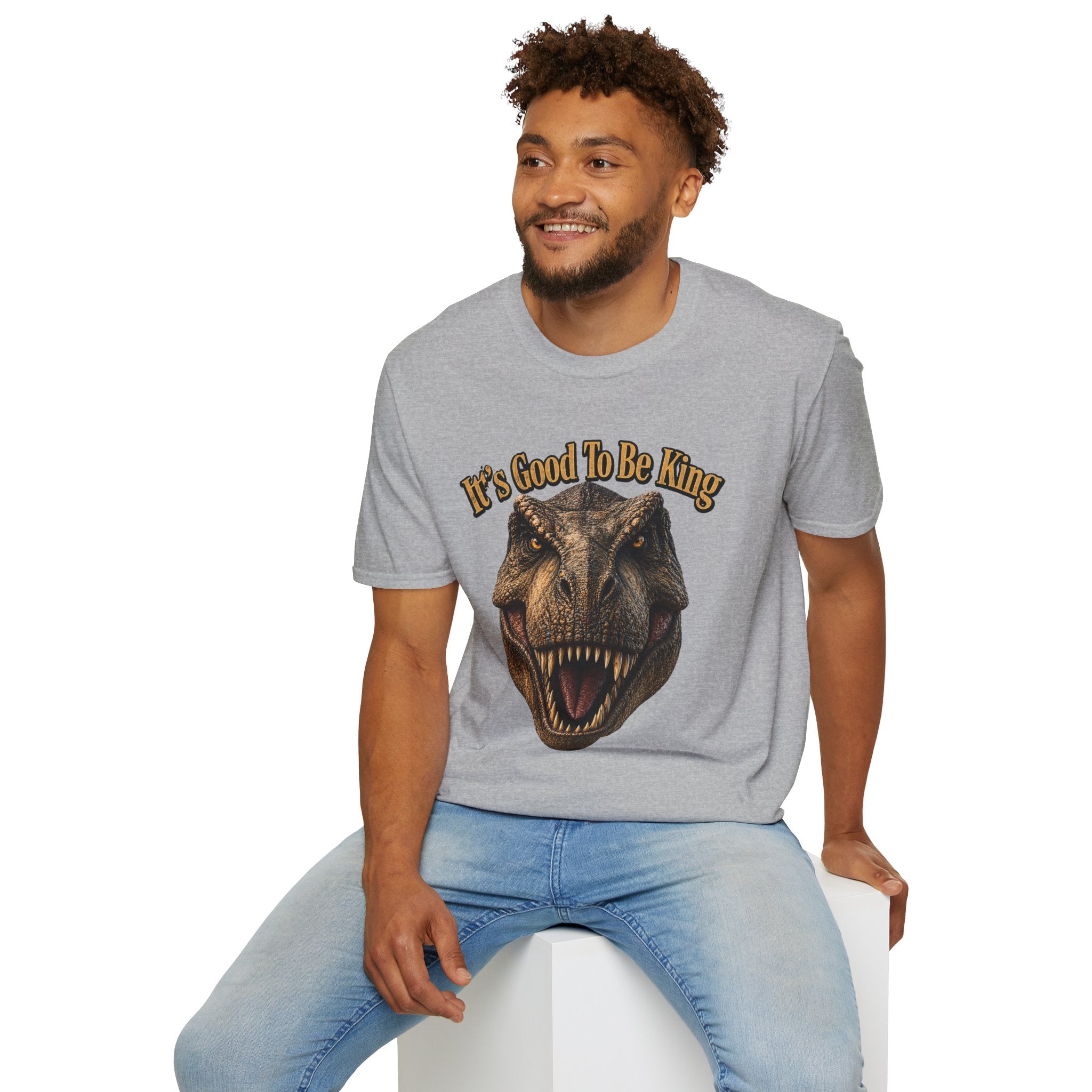 Tyrannosaurus Rex Head It's Good To Be King T-Shirt | Dinosaur Shirt