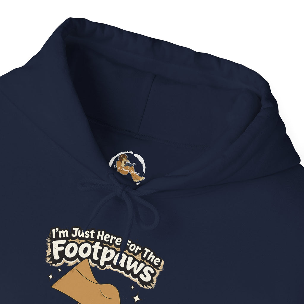 Footpaws Lion Paw Illustration Hoodie | Cute Feline Paws Graphic