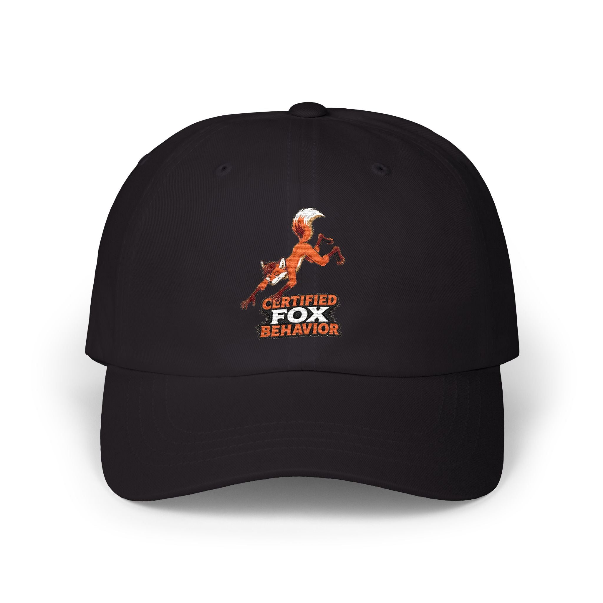 Crafted Fox Illustration Dad Cap | Retro Fox Behavior Logo