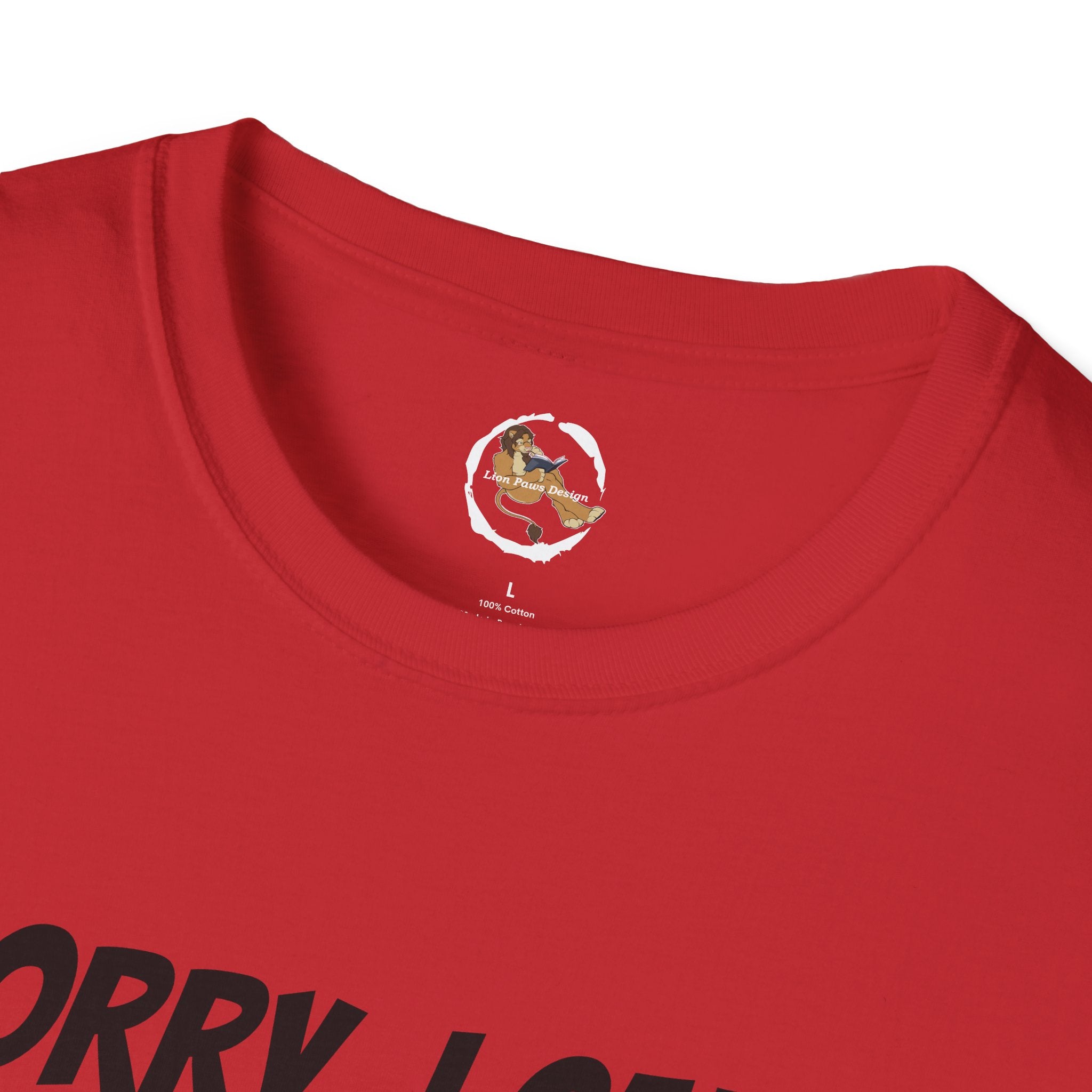 Cat T-Shirt — "Sorry, I Can't Come My Cat Needs Attention" Funny Pet Lover Tee