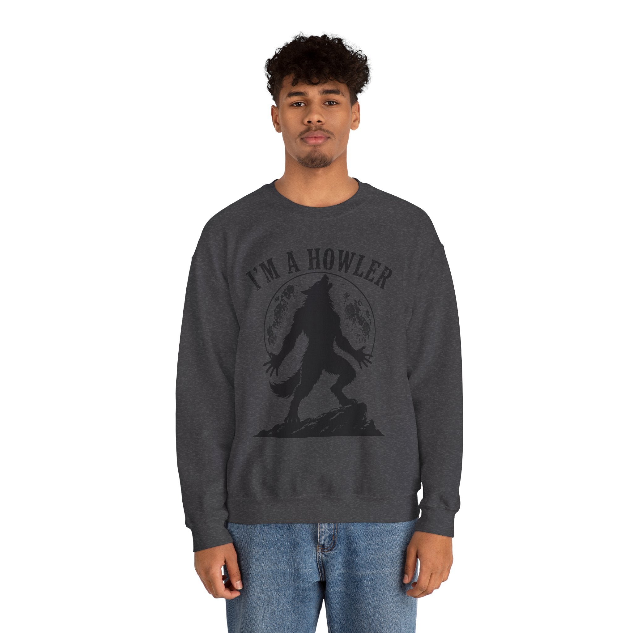 Werewolf Howler Sweeter Crewneck Sweatshirt | Furry Wolf Design