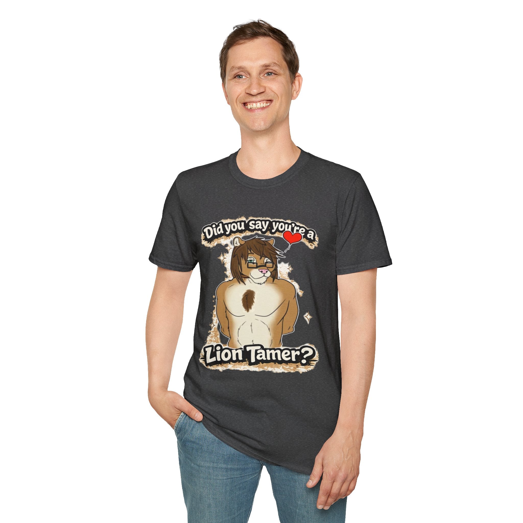 Did you say you're a Lion Tamer? T-Shirt | Furry Lion Character Tee