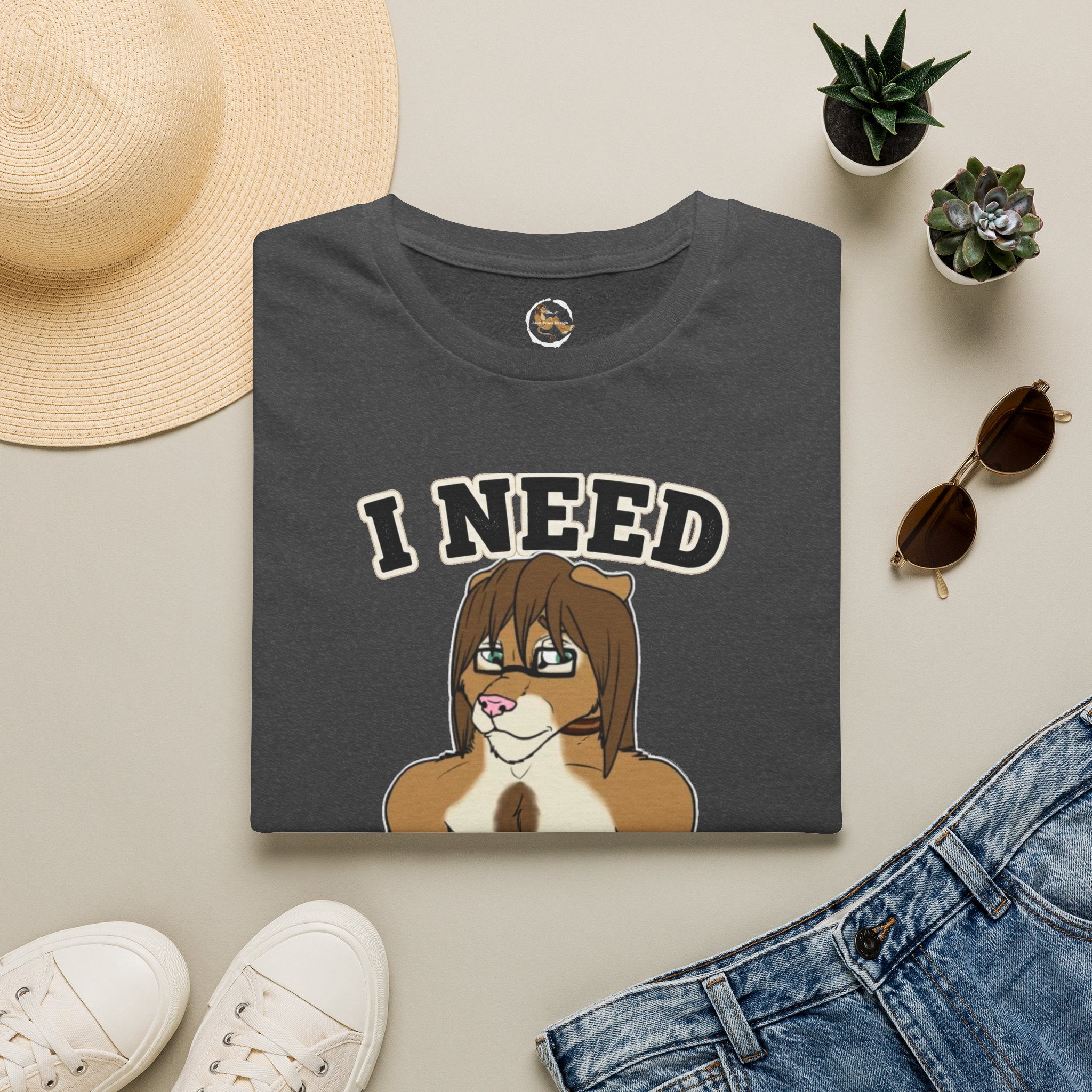 I Need Coffee First Lion Coffee Lover T-Shirt | Funny Furry Graphic