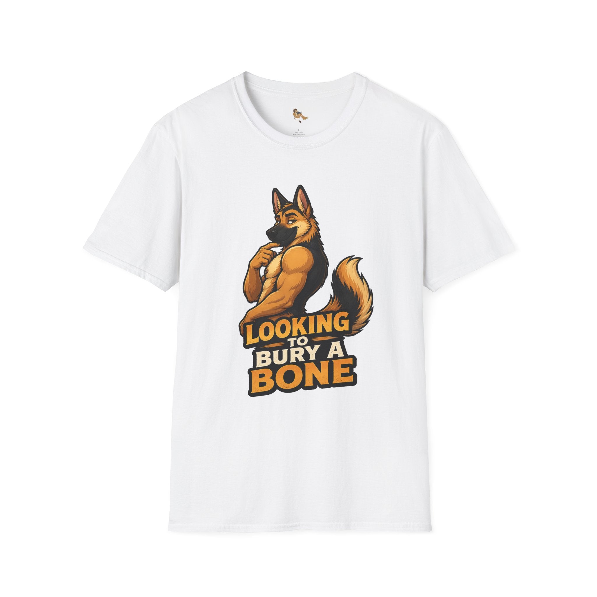 Strong German Shepherd Furry looking to bury a bone T-Shirt | Dog humor