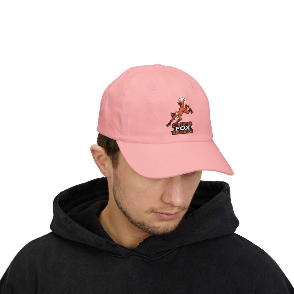 Crafted Fox Illustration Dad Cap | Retro Fox Behavior Logo