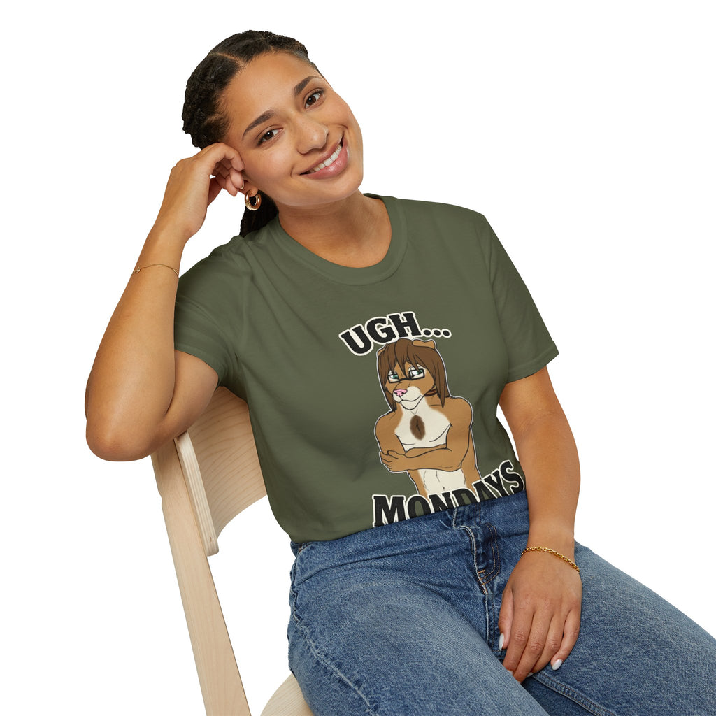 Ugh Mondays Grumpy Lion T-Shirt | Funny Work Casual Tee