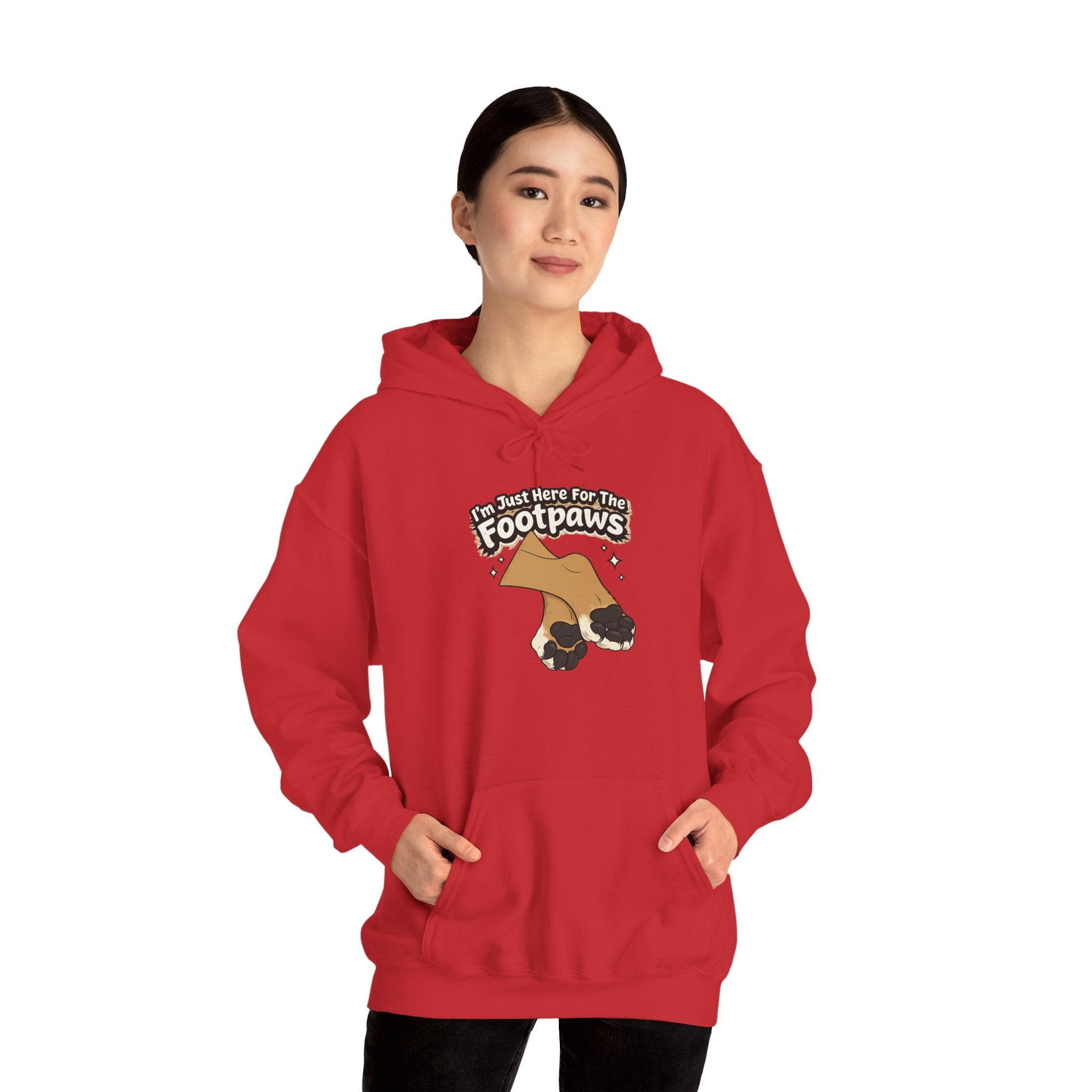 Footpaws Lion Paw Illustration Hoodie | Cute Feline Paws Graphic