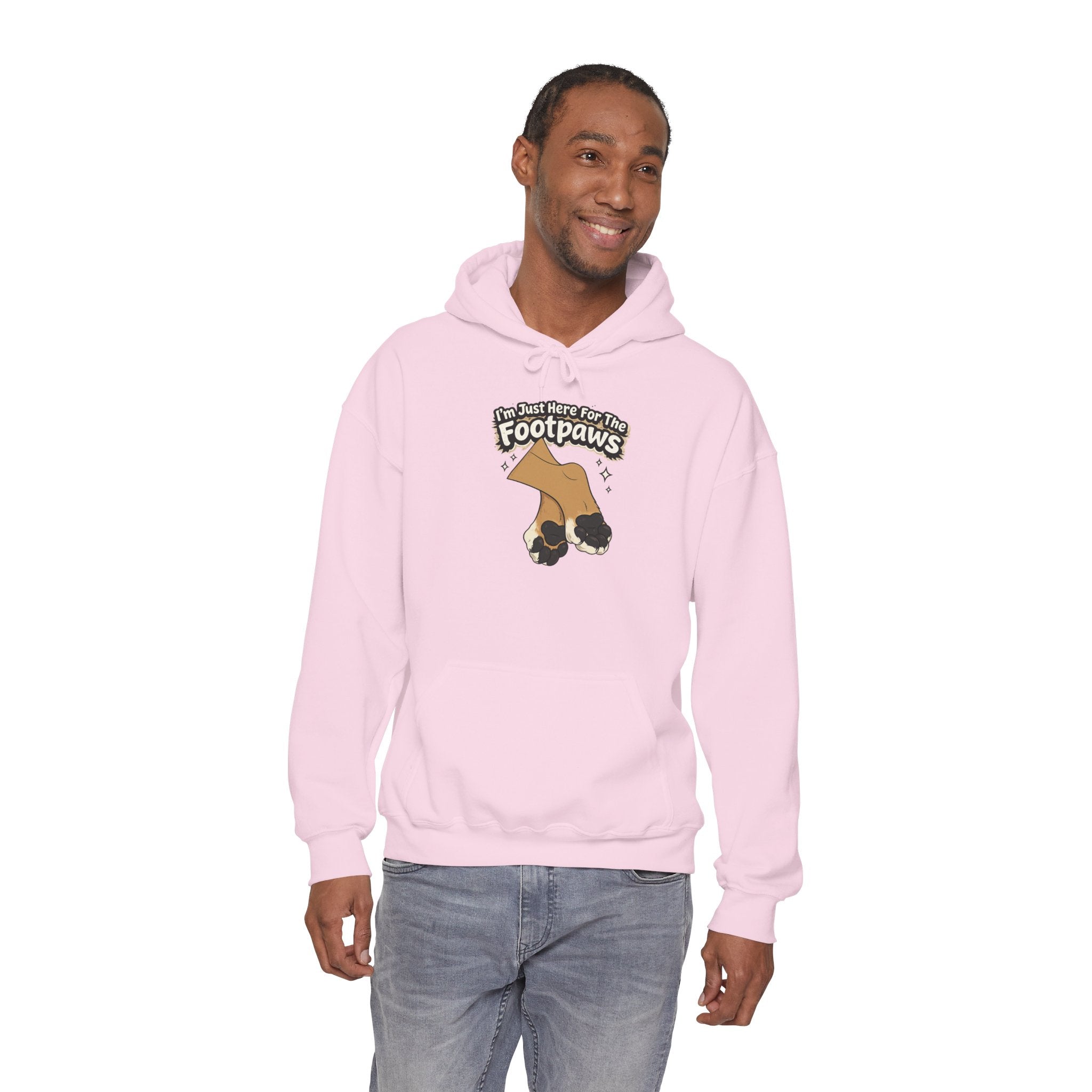 Footpaws Lion Paw Illustration Hoodie | Cute Feline Paws Graphic