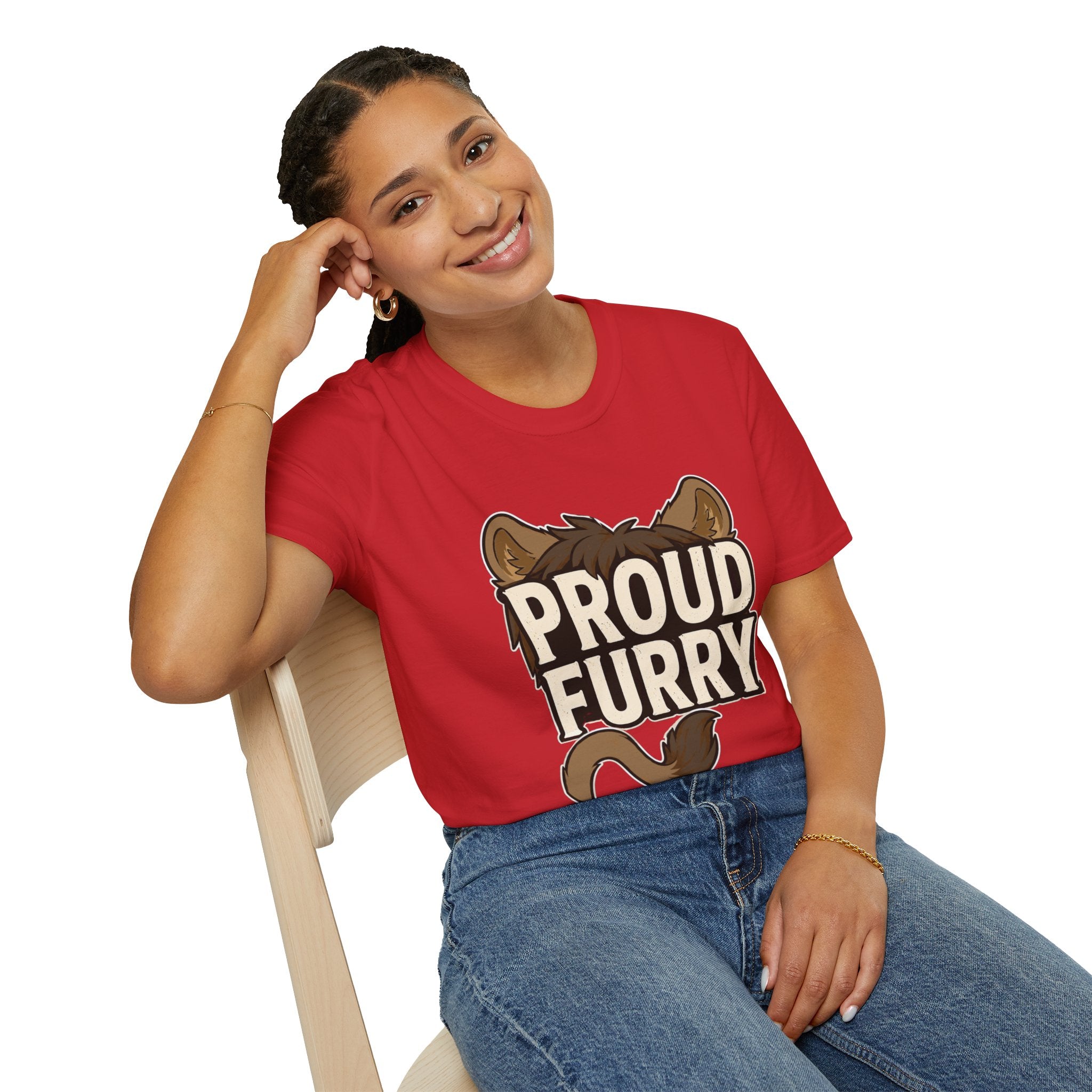 Proud Furry Graphic Tee — Cute Furry Pride T-Shirt