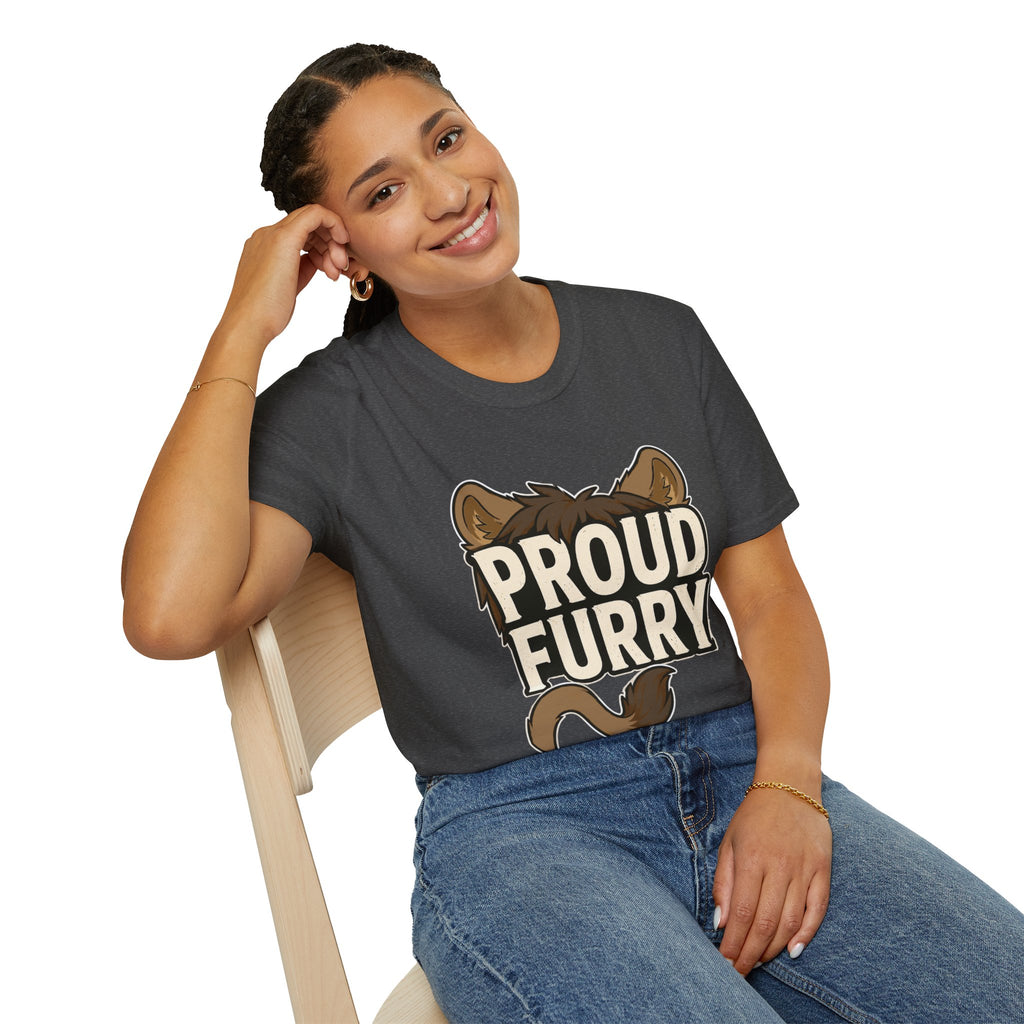 Proud Furry Graphic Tee — Cute Furry Pride T-Shirt