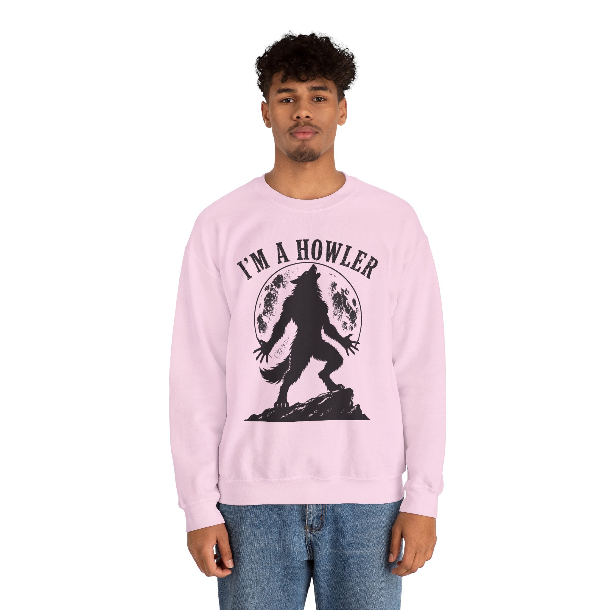 Werewolf Howler Sweeter Crewneck Sweatshirt | Furry Wolf Design