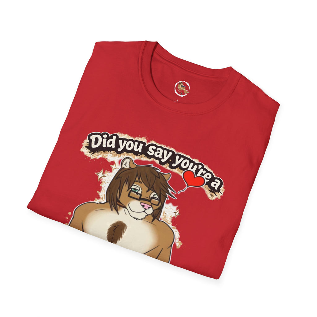 Did you say you're a Lion Tamer? T-Shirt | Furry Lion Character Tee