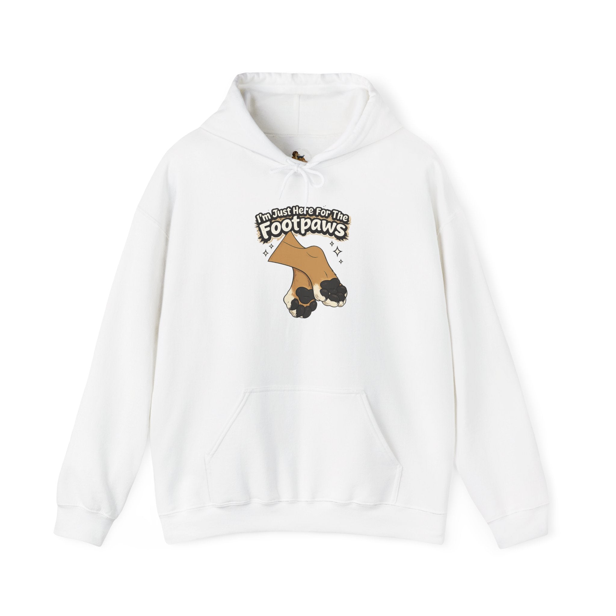 Footpaws Lion Paw Illustration Hoodie | Cute Feline Paws Graphic