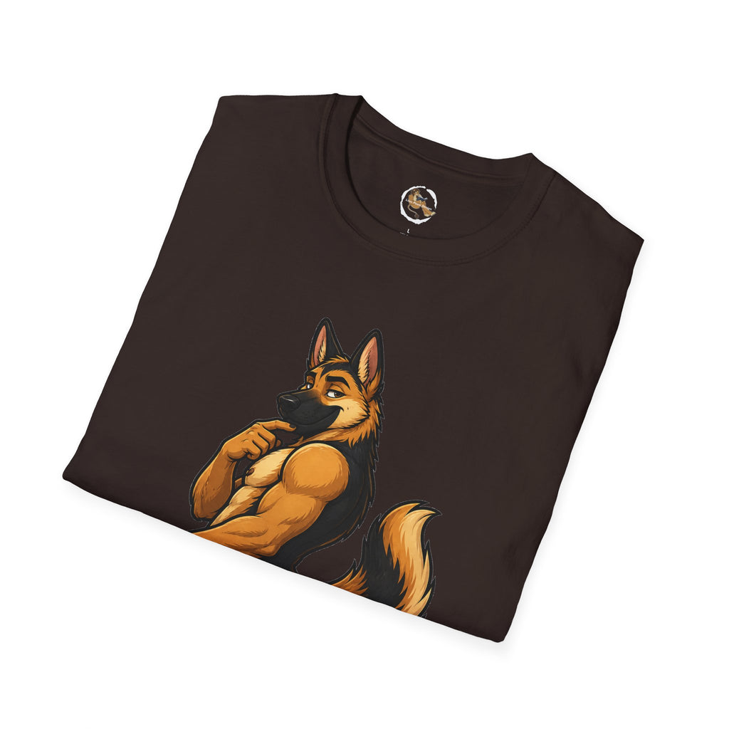 Strong German Shepherd Furry looking to bury a bone T-Shirt | Dog humor