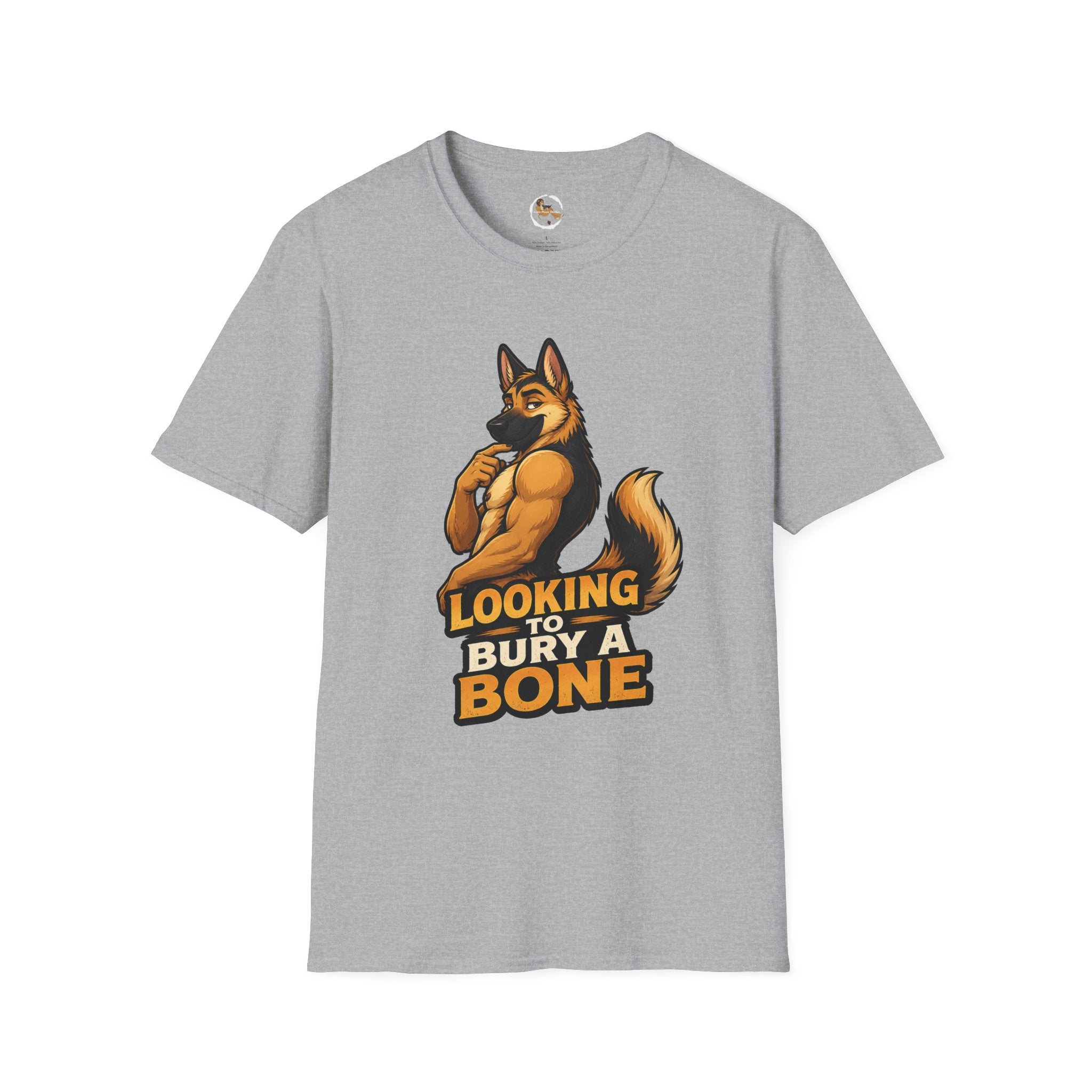 Strong German Shepherd Furry looking to bury a bone T-Shirt | Dog humor