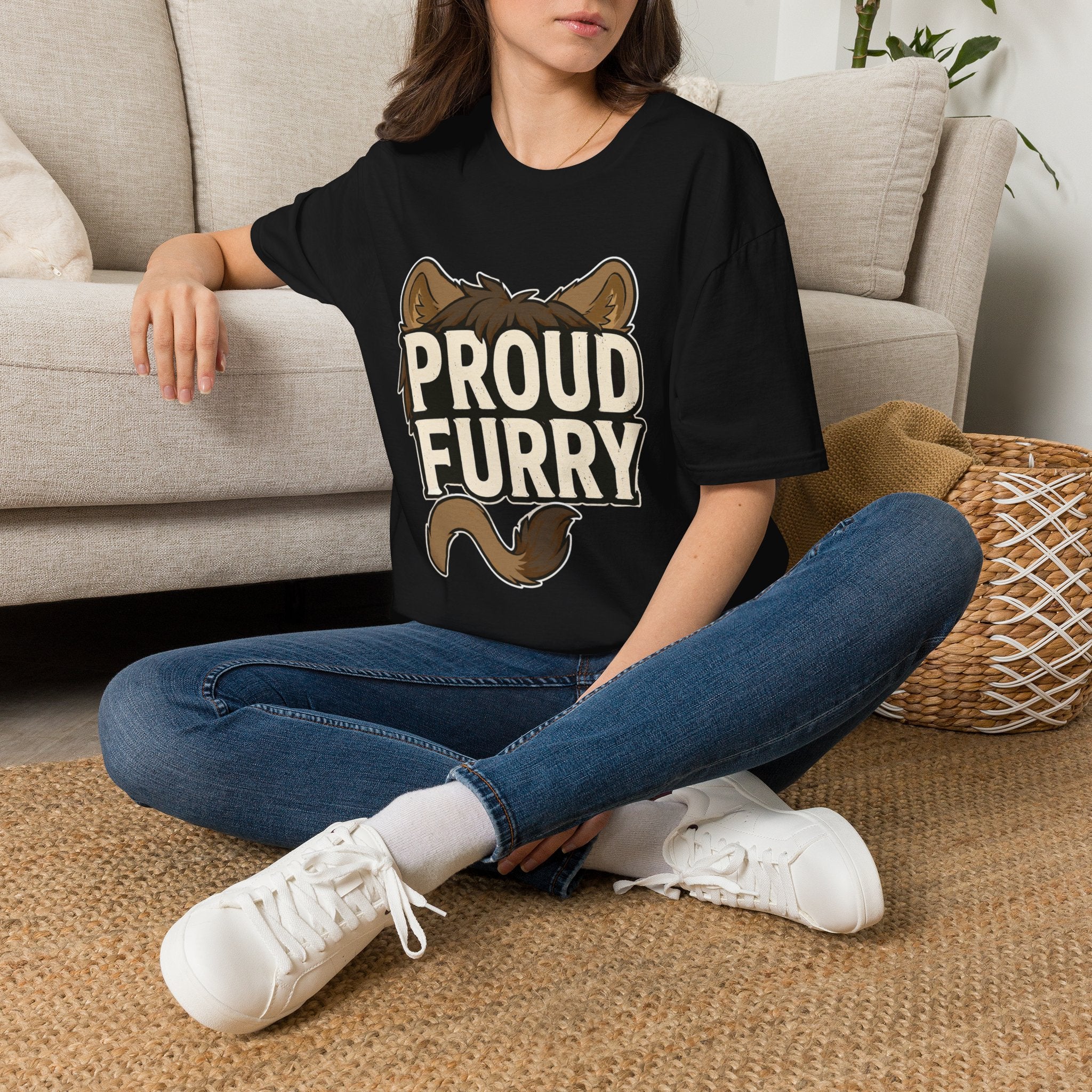 Proud Furry Graphic Tee — Cute Furry Pride T-Shirt