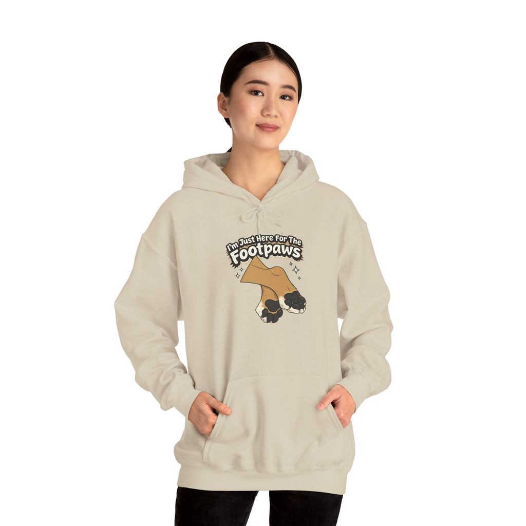 Footpaws Lion Paw Illustration Hoodie | Cute Feline Paws Graphic