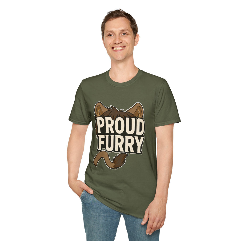 Proud Furry Graphic Tee — Cute Furry Pride T-Shirt