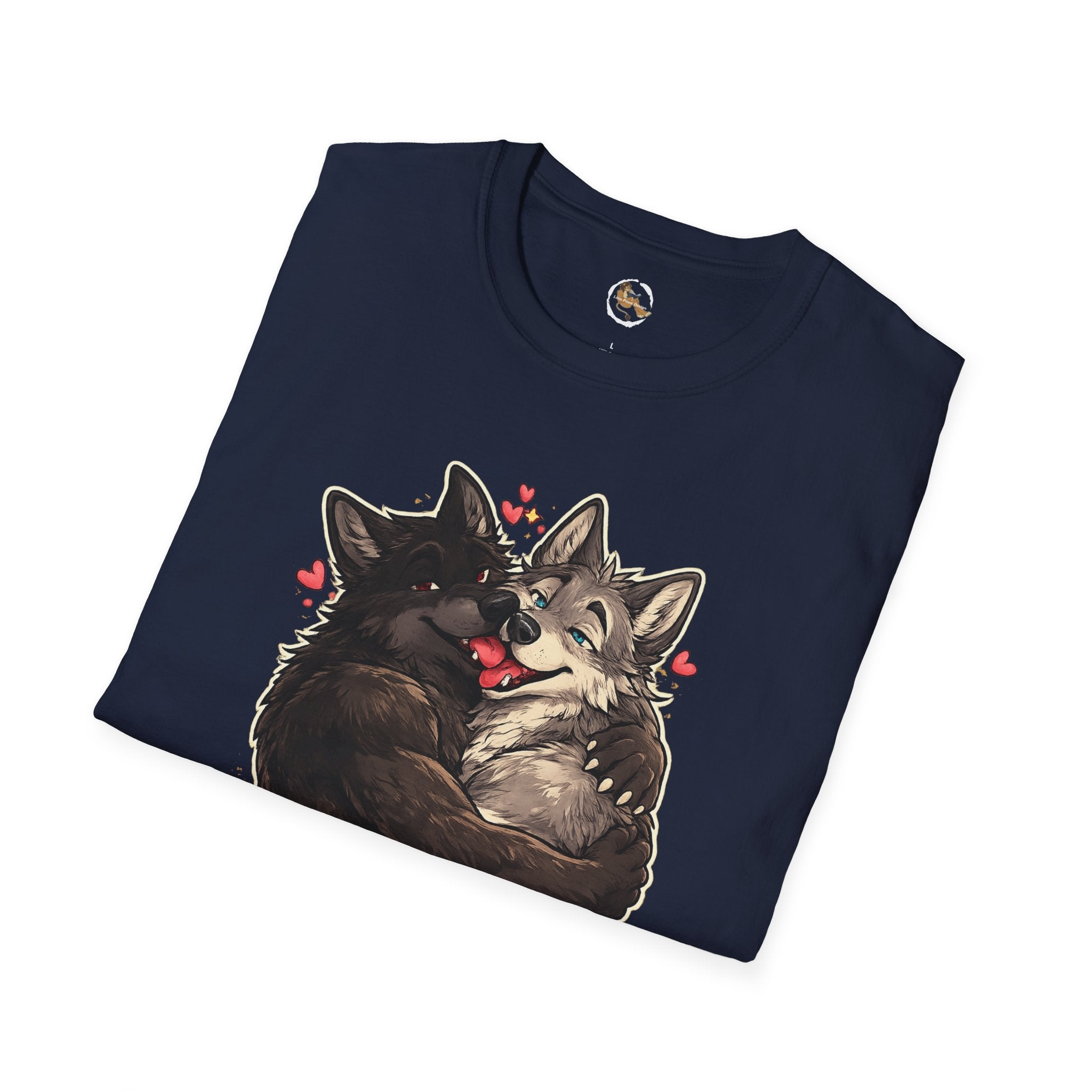 Gay Wolves Graphic T-Shirt - 'There Are Two Wolves' Cute LGBT Pride Tee