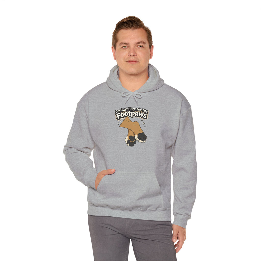 Footpaws Lion Paw Illustration Hoodie | Cute Feline Paws Graphic