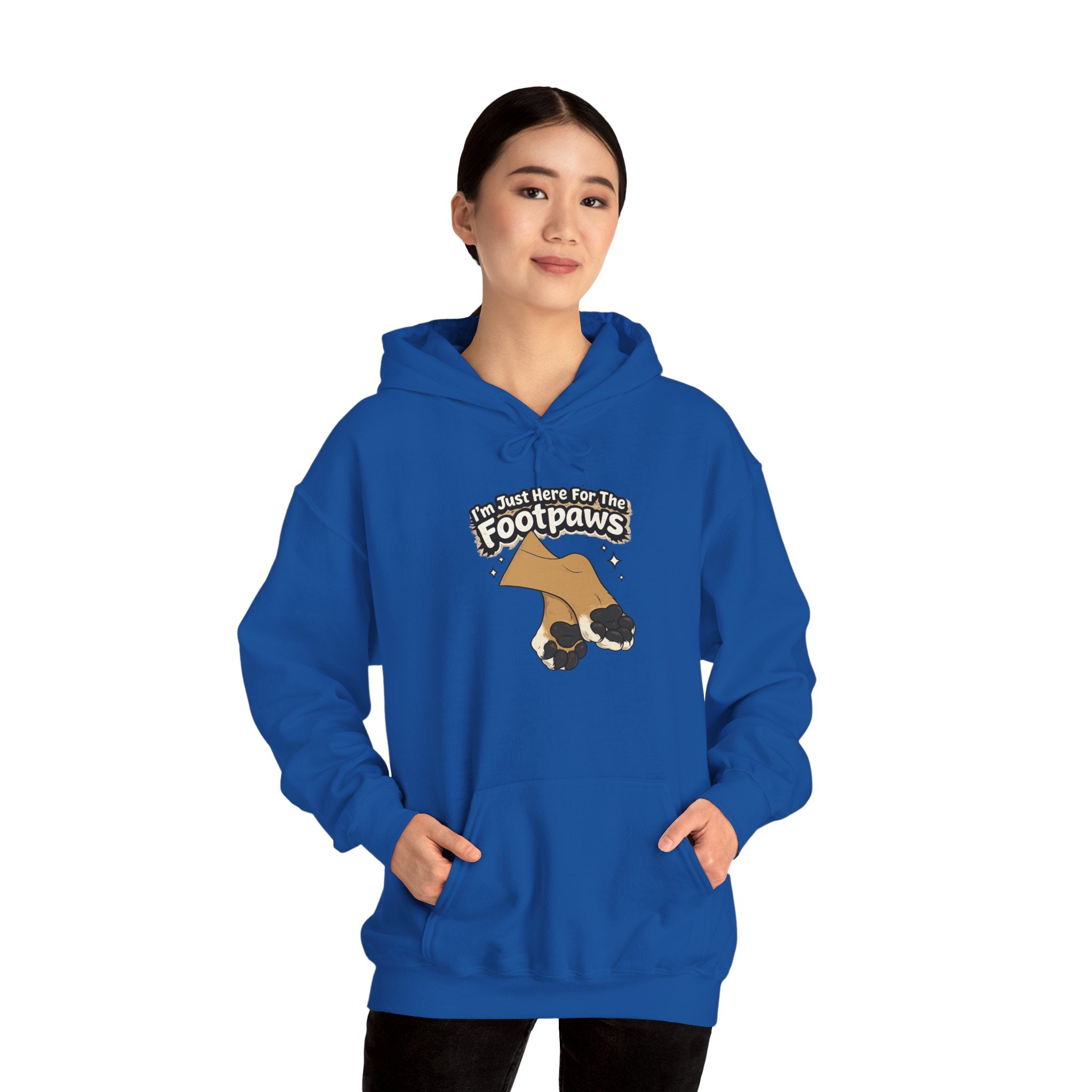 Footpaws Lion Paw Illustration Hoodie | Cute Feline Paws Graphic