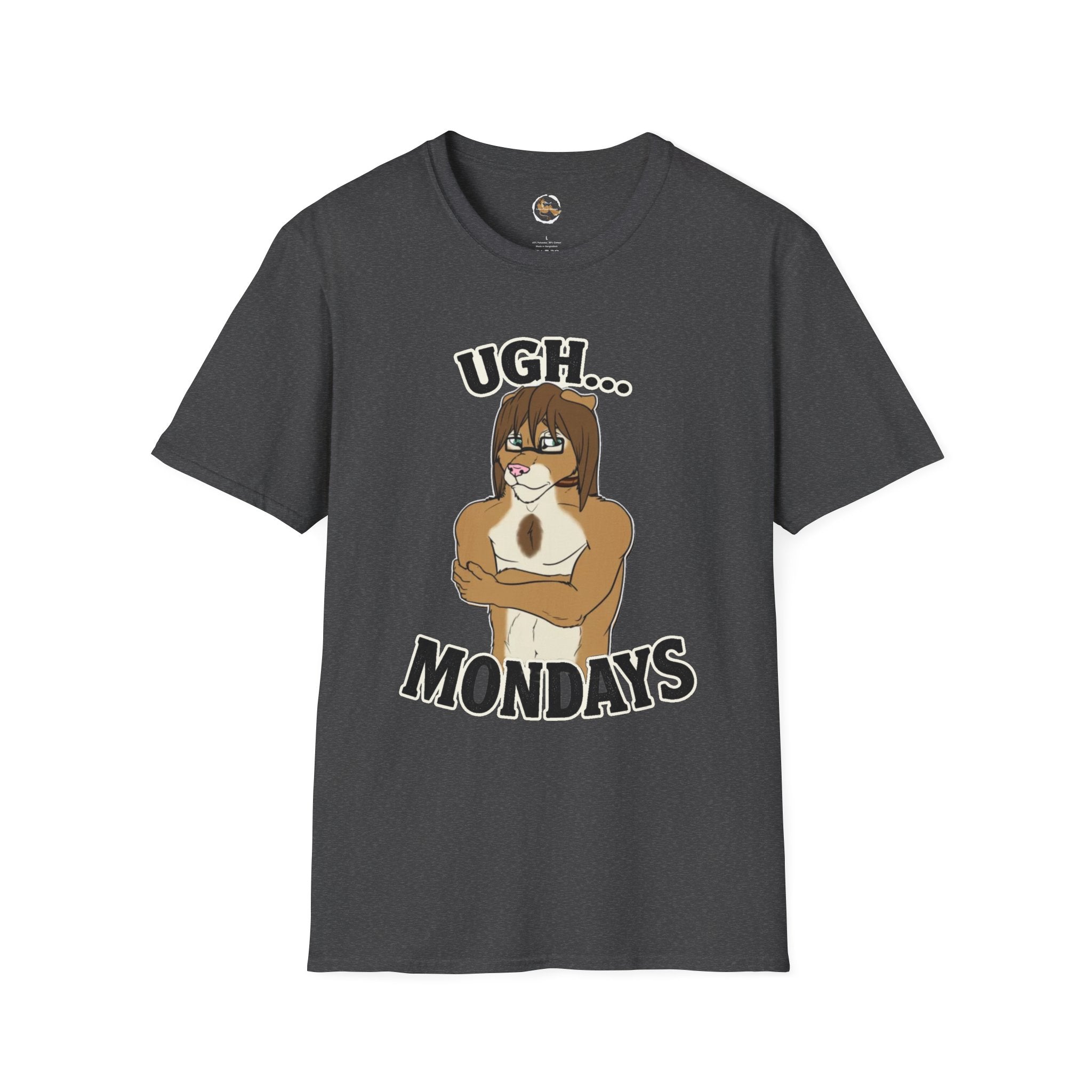 Ugh Mondays Grumpy Lion T-Shirt | Funny Work Casual Tee