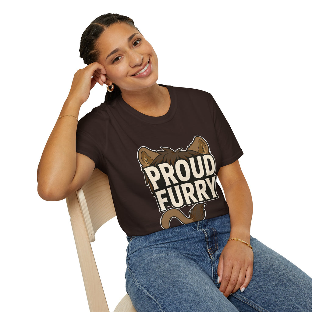Proud Furry Graphic Tee — Cute Furry Pride T-Shirt