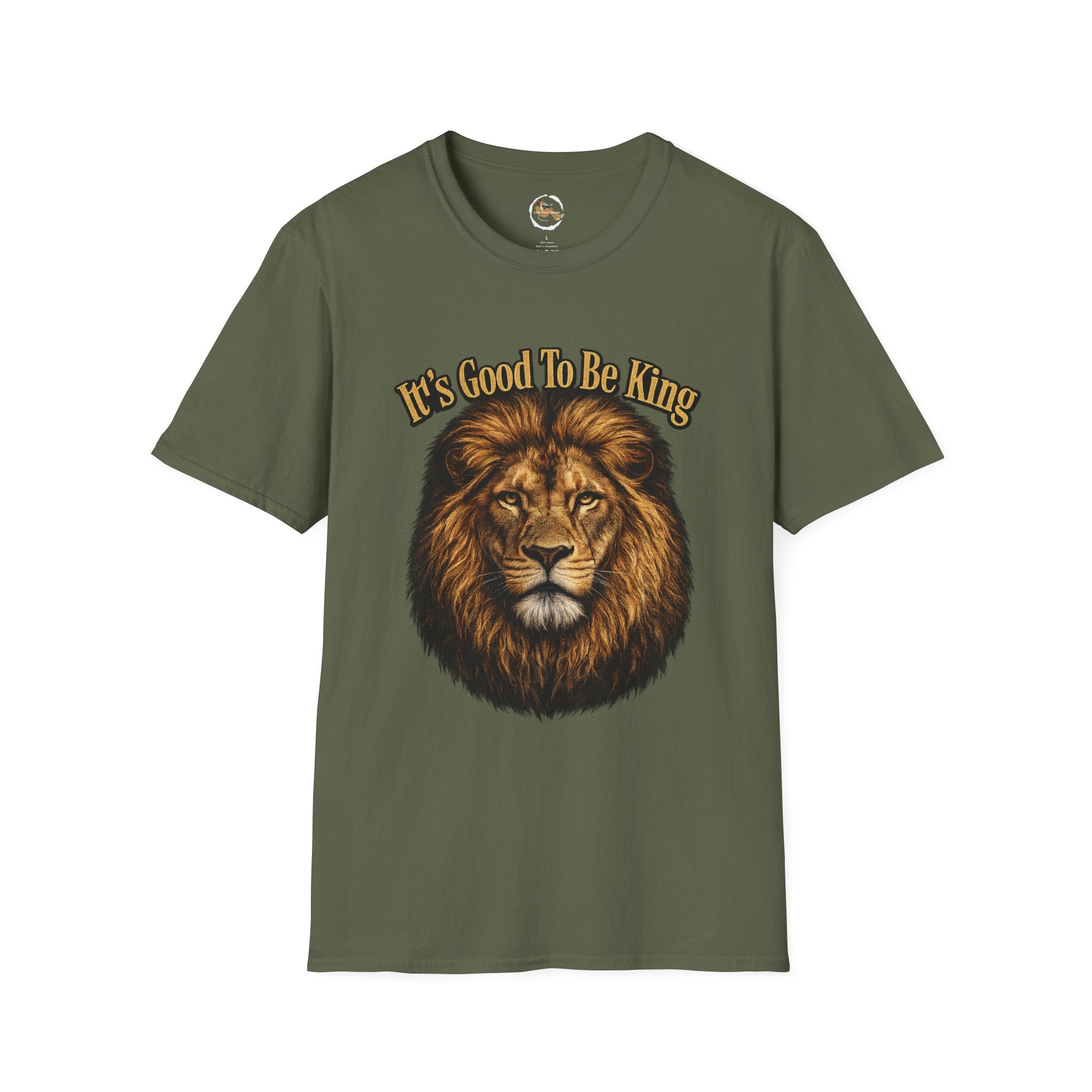 It's Good To Be King Lion Head T-Shirt | Vintage Animal Graphic Tee